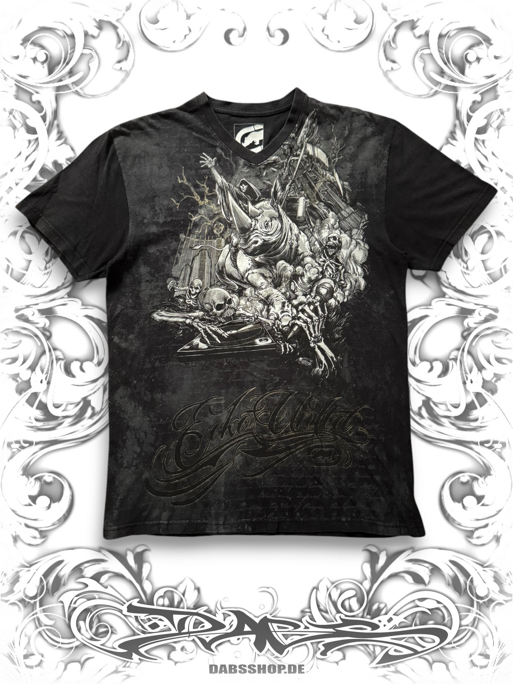 Ecko Unltd. 2000s T-shirt with Black Rhino Rider graphic print
