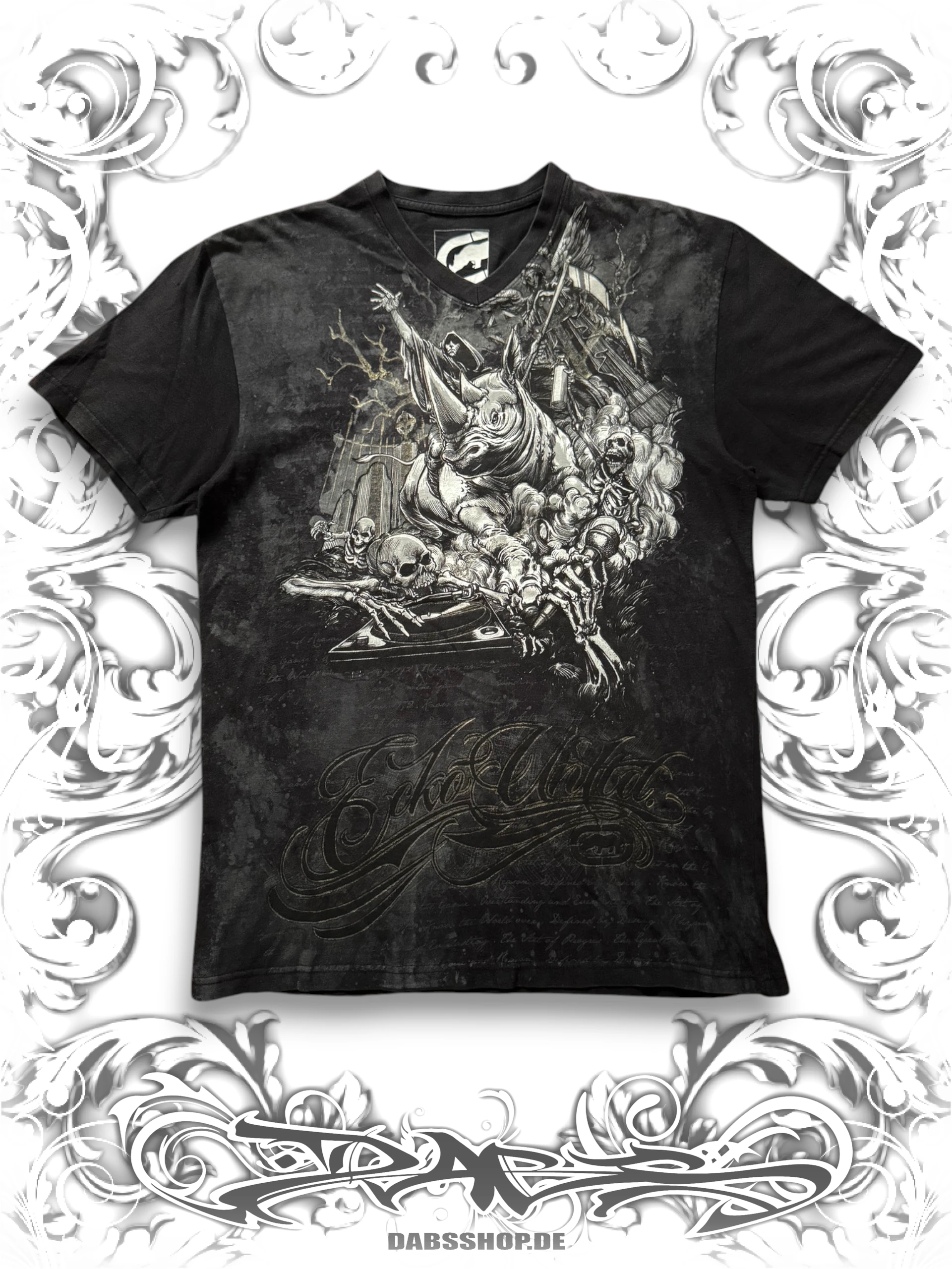Ecko Unltd. 2000s T-shirt with Black Rhino Rider graphic print