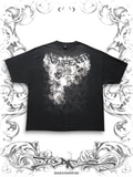 No Fear vintage T-shirt with burning skull graphic print grunge style