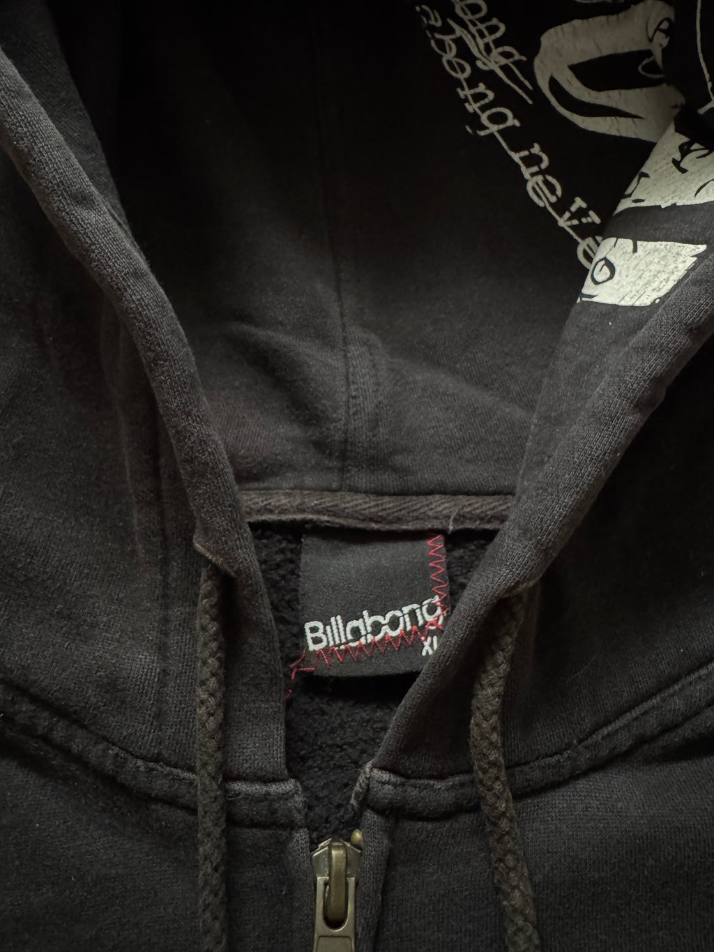 Billabong Embellished Skull 2000s Zip Hoodie