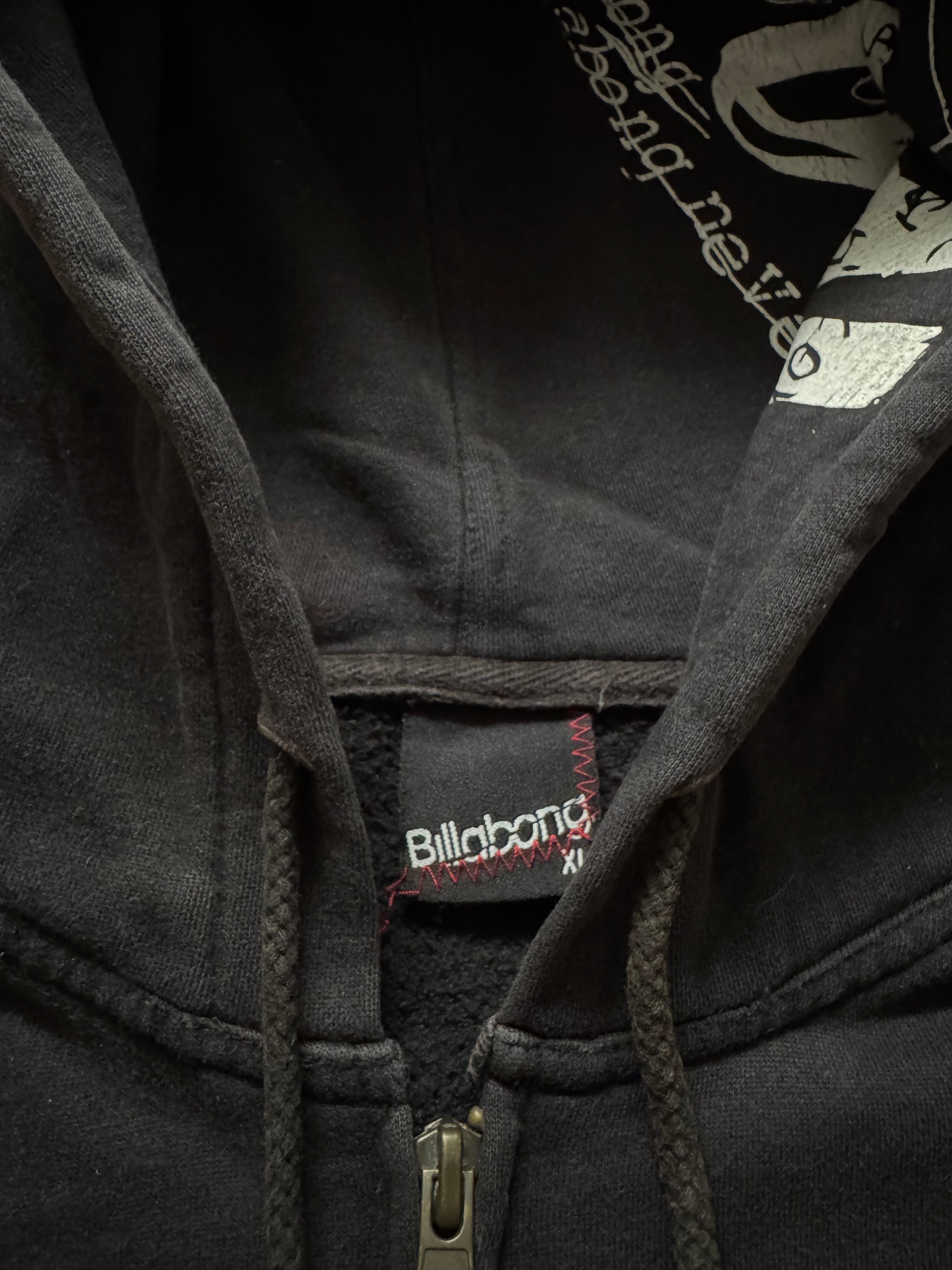 Billabong Embellished Skull 2000s Zip Hoodie
