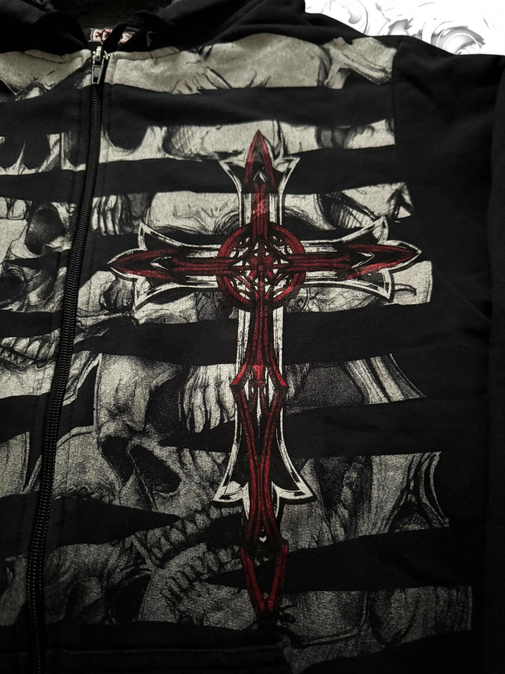 MMA Elite Skull Fur Zip Hoodie