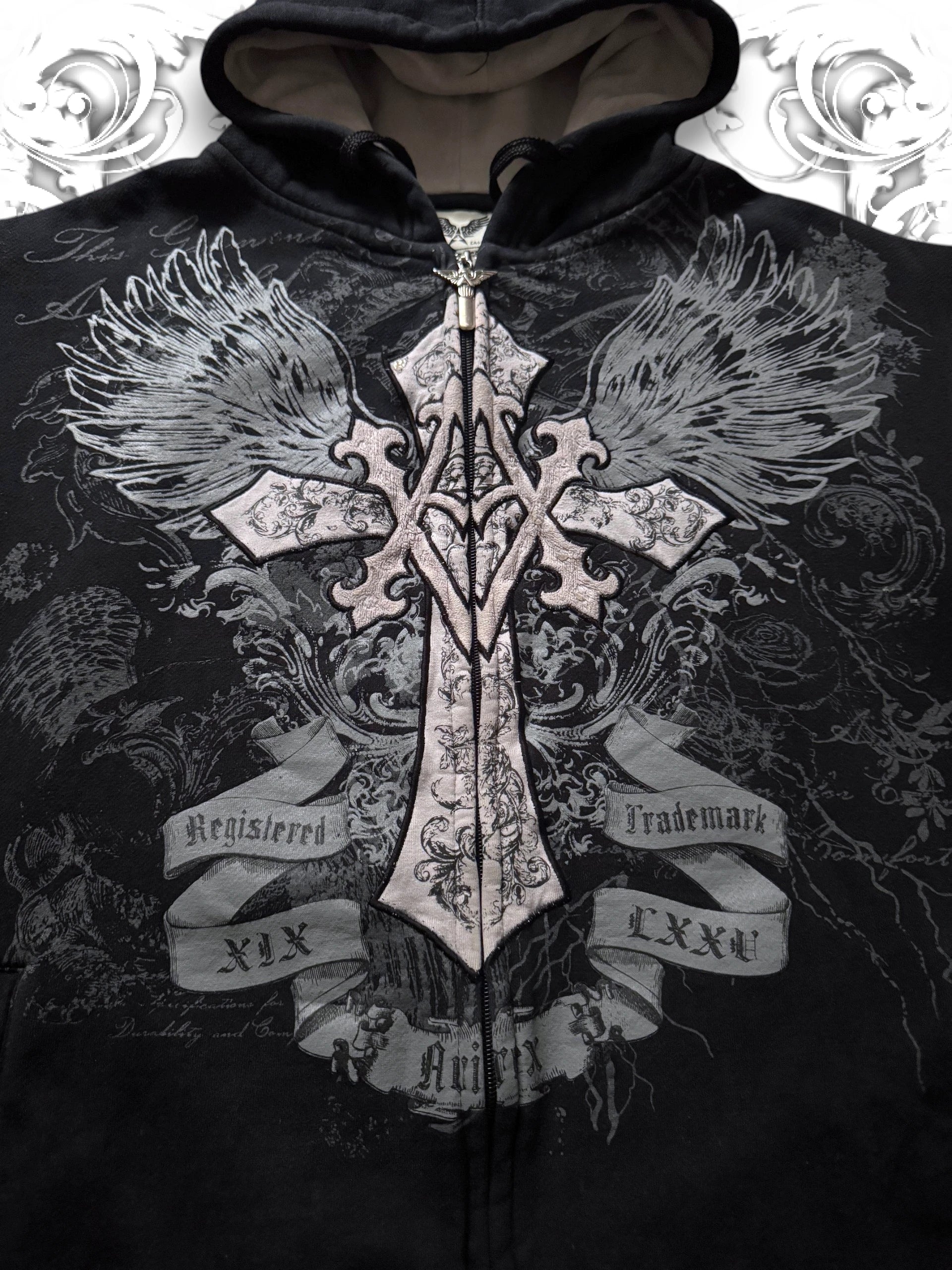 Avirex Winged Cross Vintage Zip Hoodie