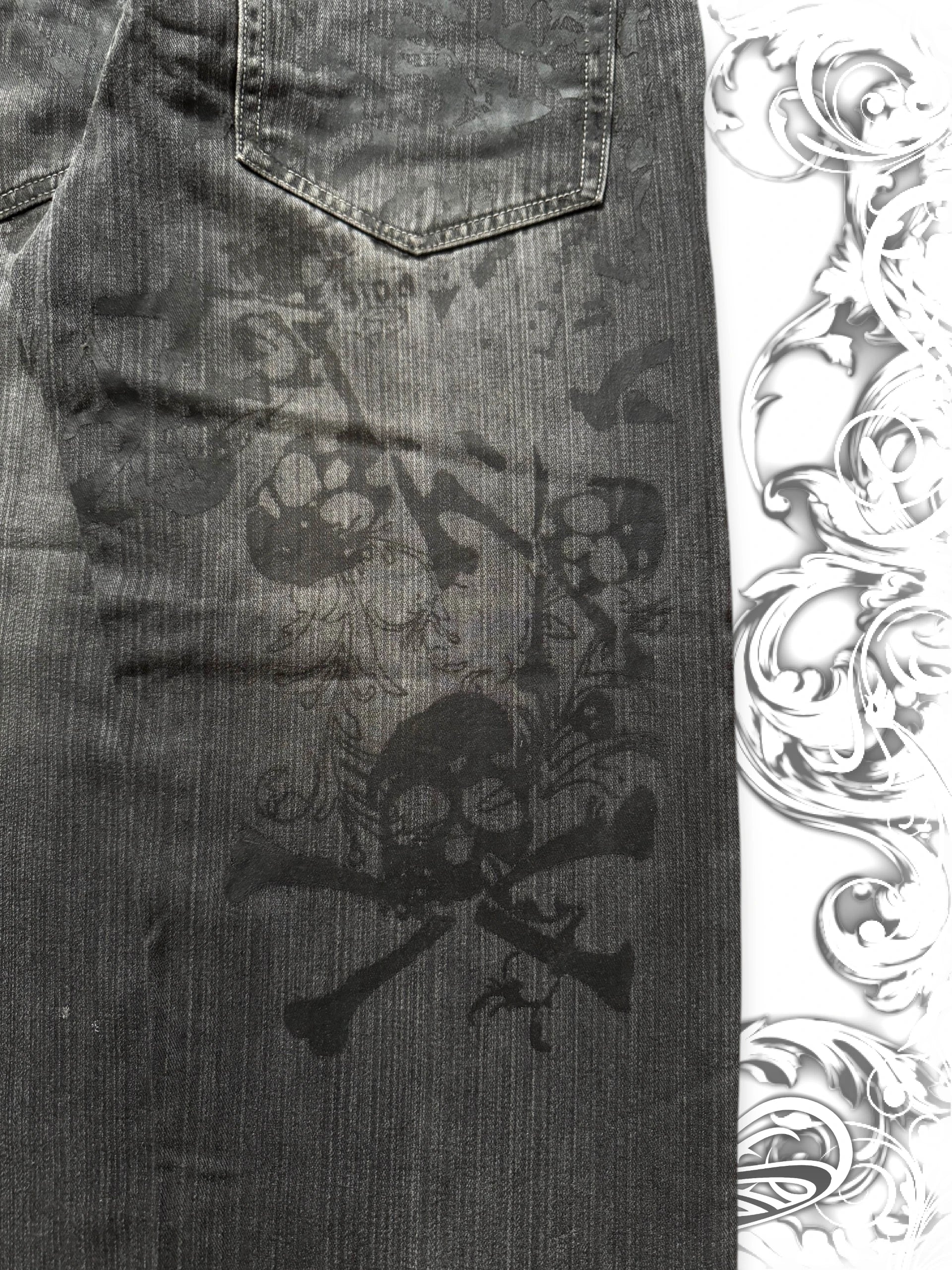 Southpole Crossbone Skullpile Baggy Pants