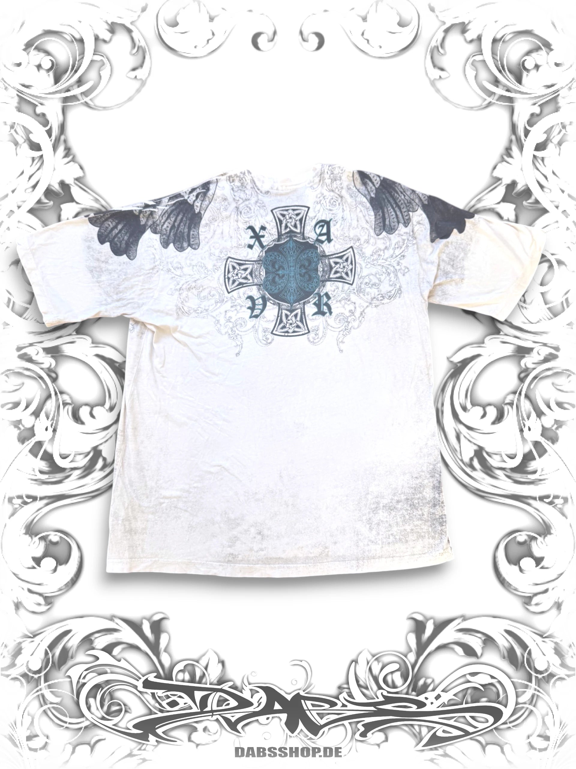 Xzavier Winged Skull 2000s T-Shirt