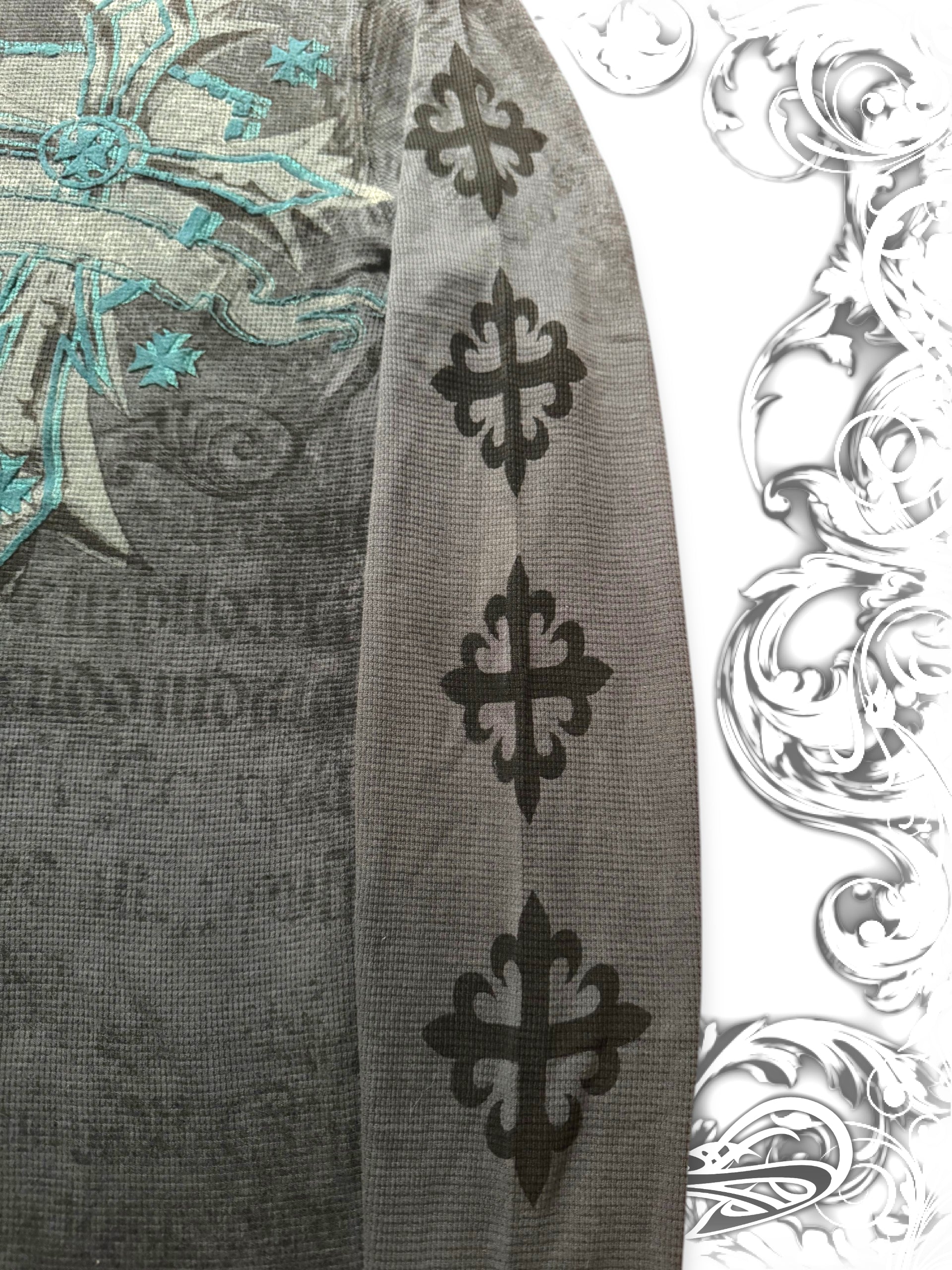 Raw State Blue "Redemption" Thermal Longsleeve