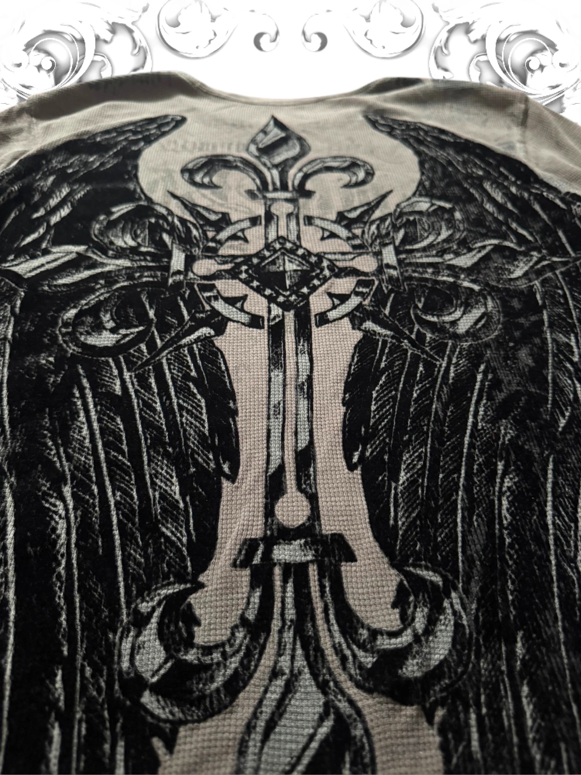 Raw State Redemption Winged Cross Thermal Longsleeve