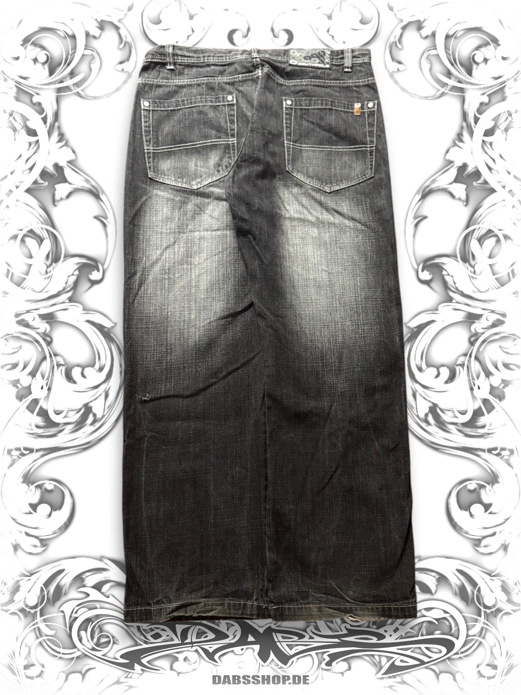 Southpole Brown Tab Baggy 2000s Pants Dark Washing