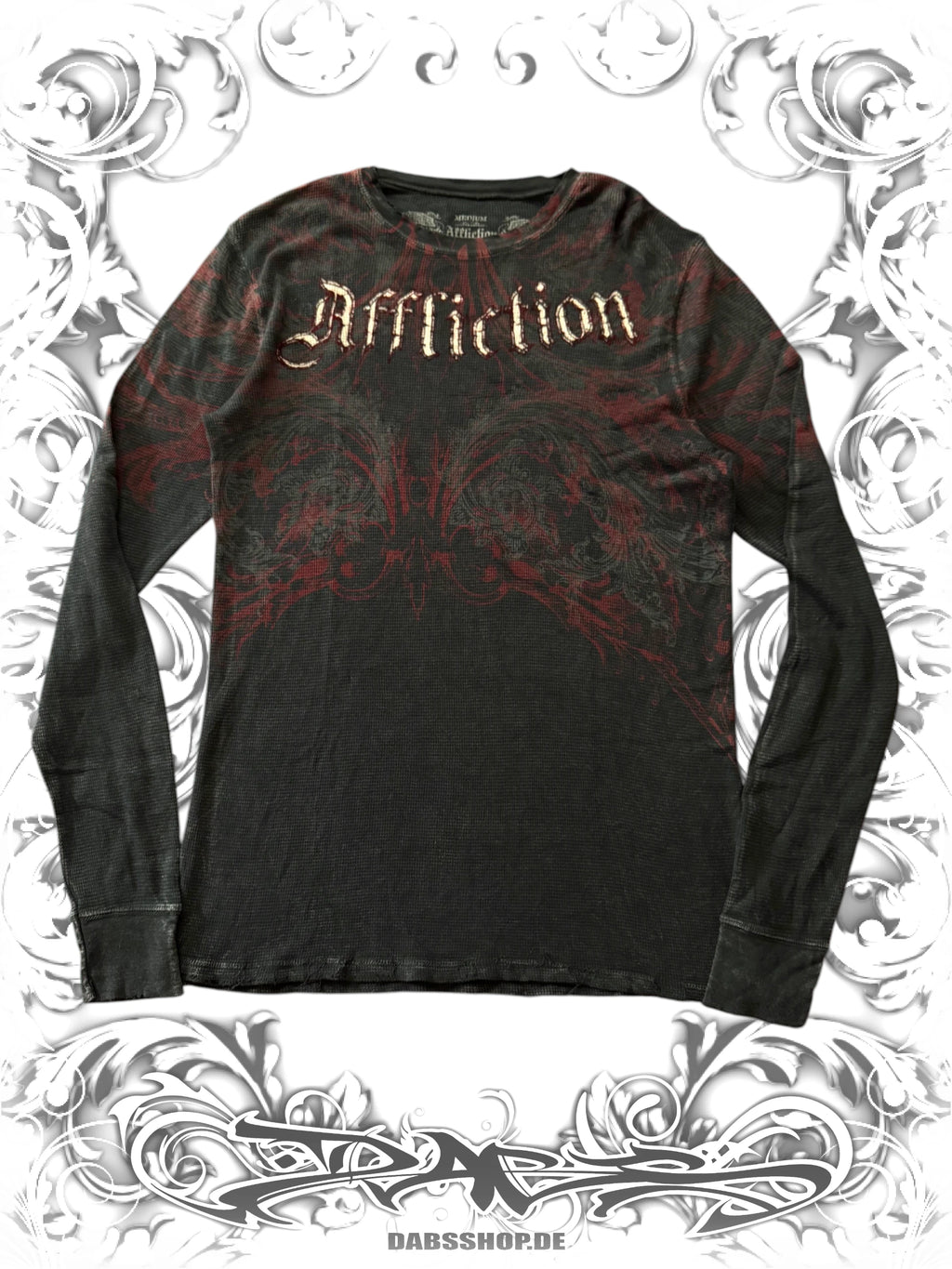 Affliction 2000s Thermal Grunge Longsleeve