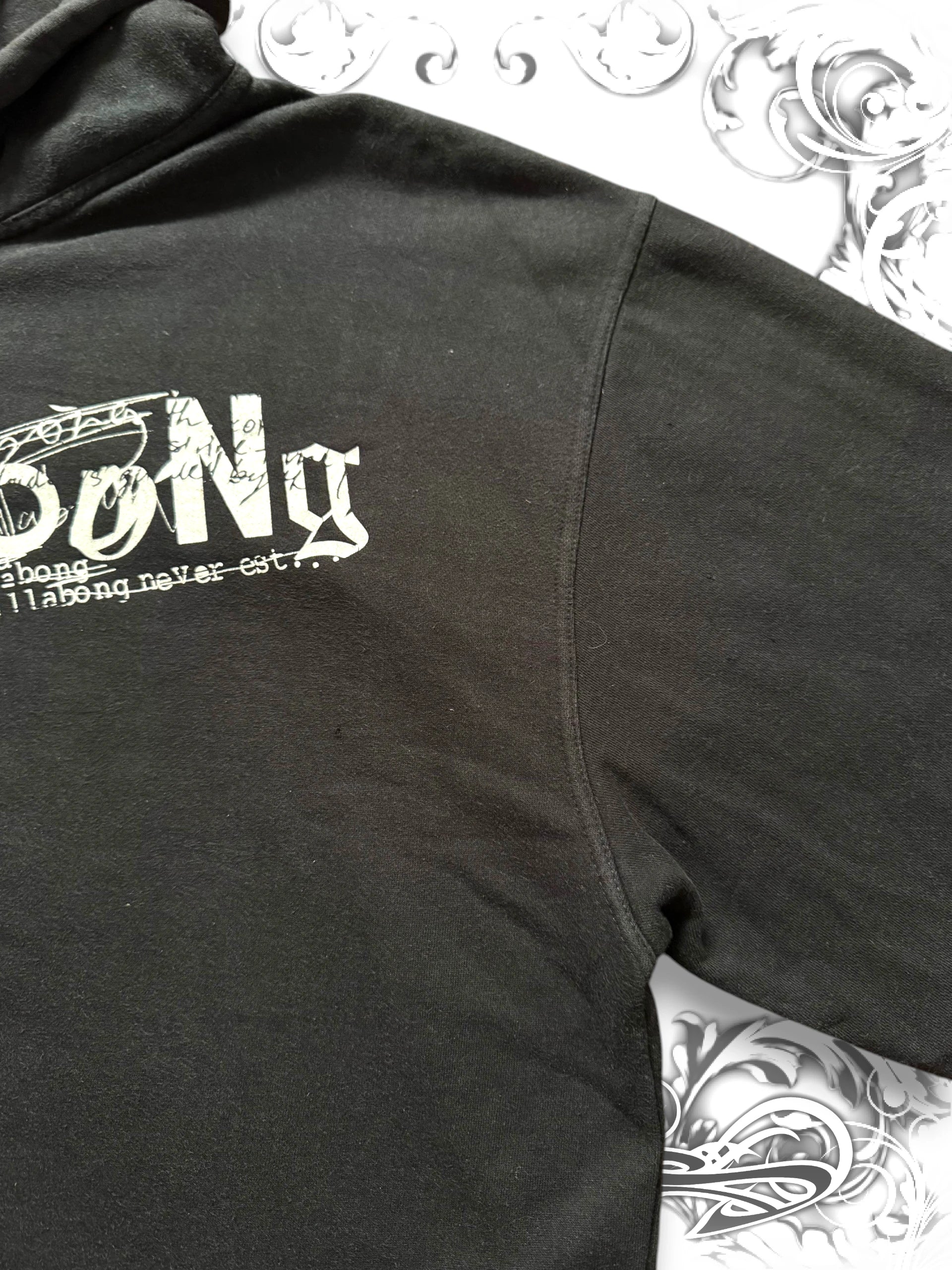 Billabong Embellished Skull 2000s Zip Hoodie