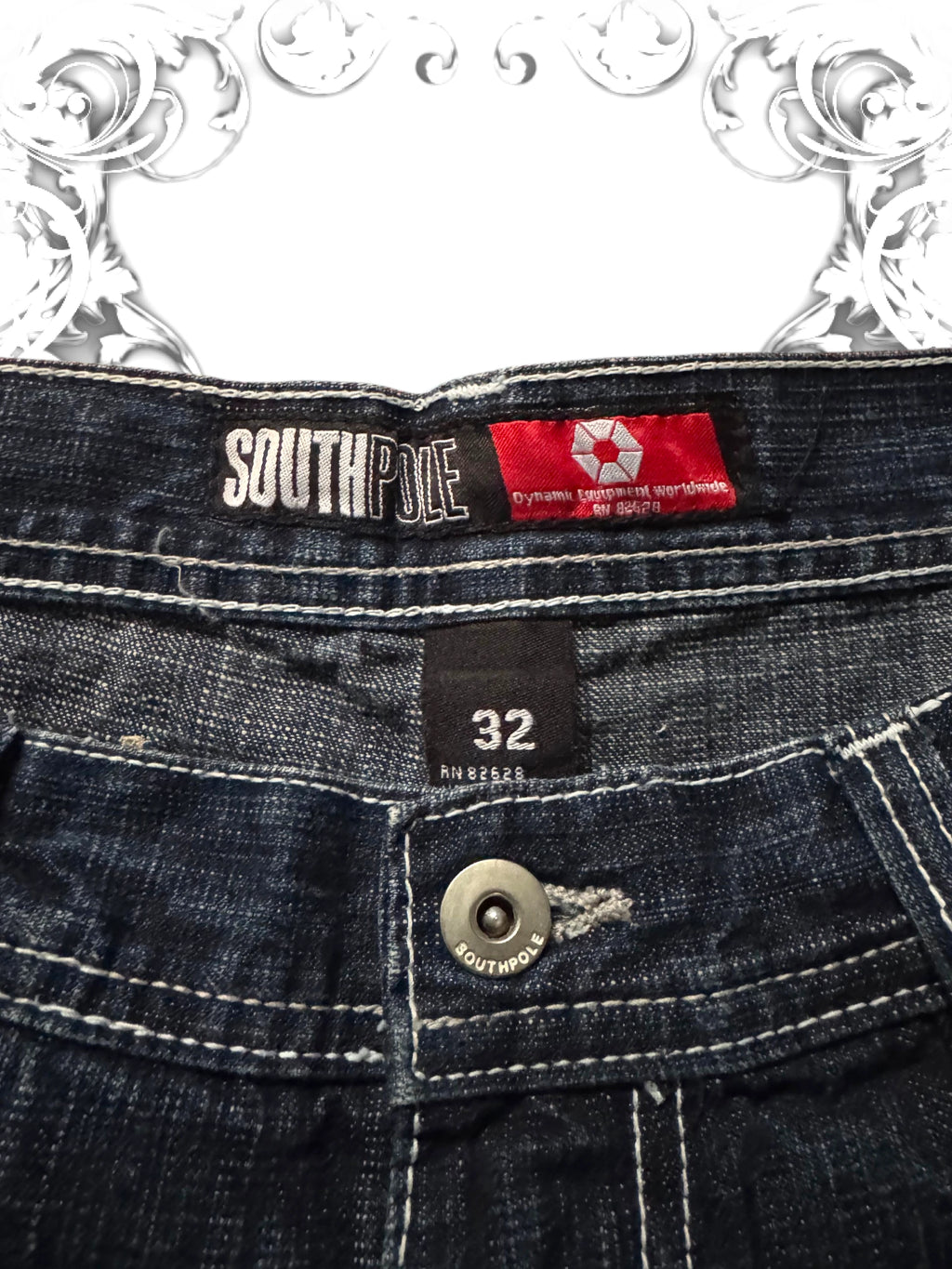 Southpole Red Tab Baggy Jorts