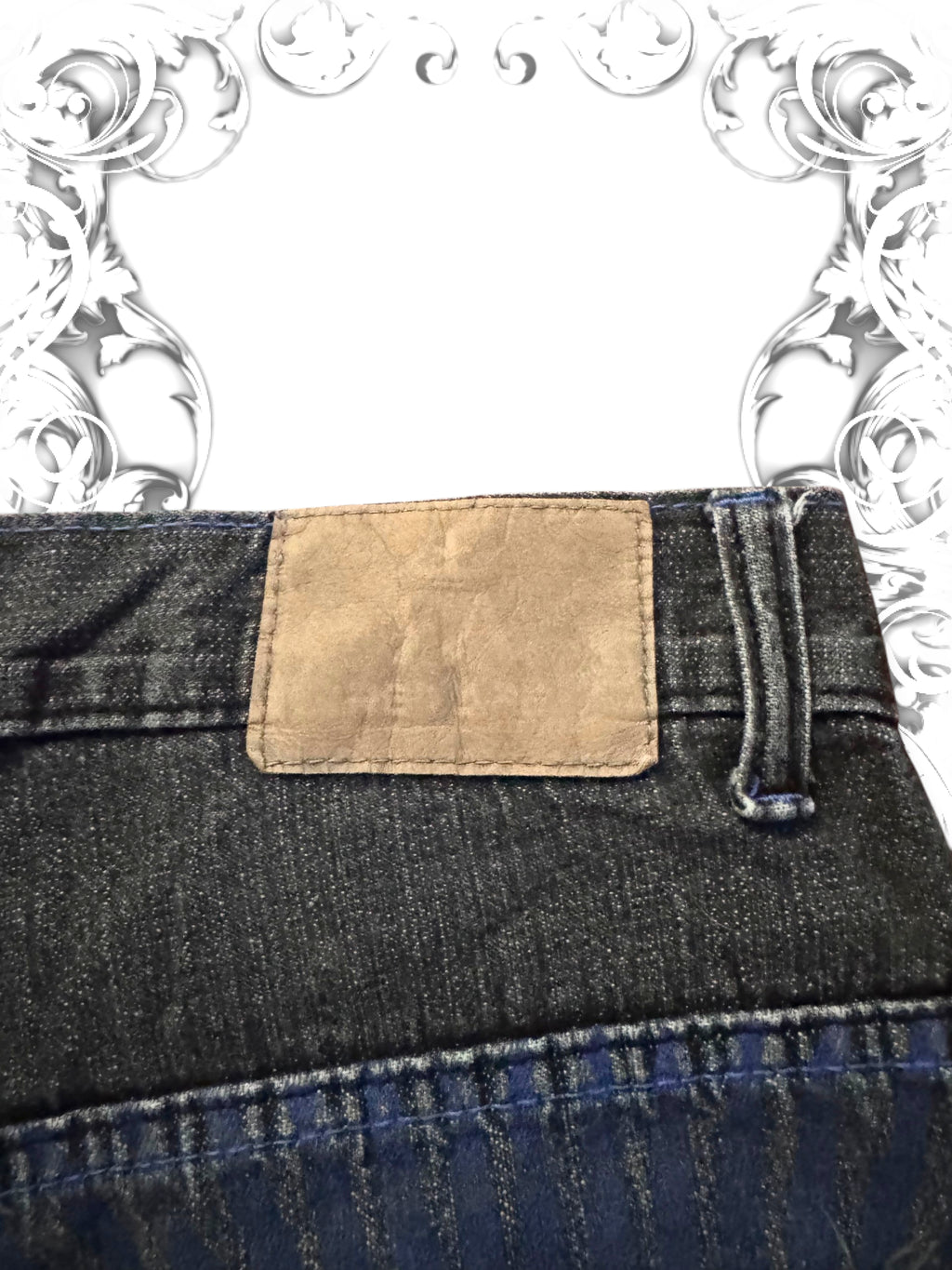 Red Ape Blue Embroidered Emblem Vintage Jorts