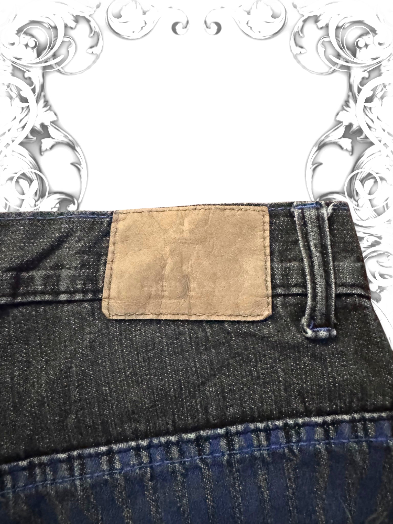 Red Ape Blue Embroidered Emblem Vintage Jorts