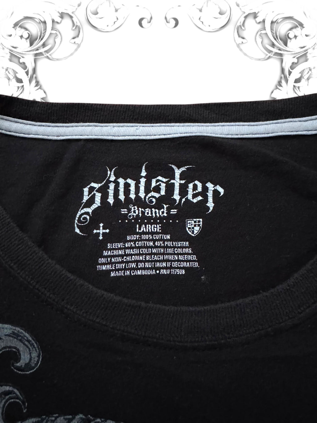 Sinister Grunge Skull Layered Longsleeve