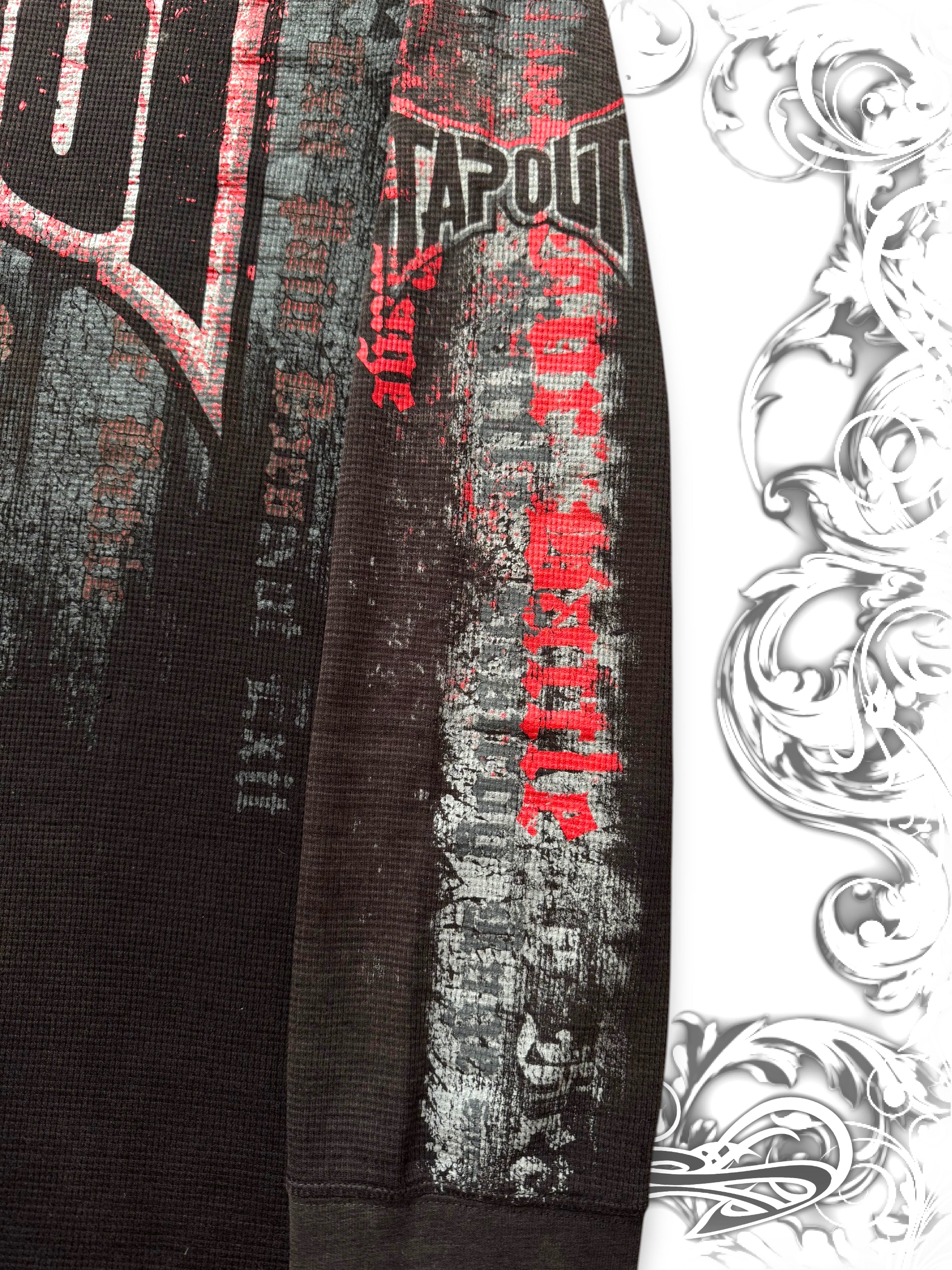 Tapout Grunge Typography Print Longsleeve