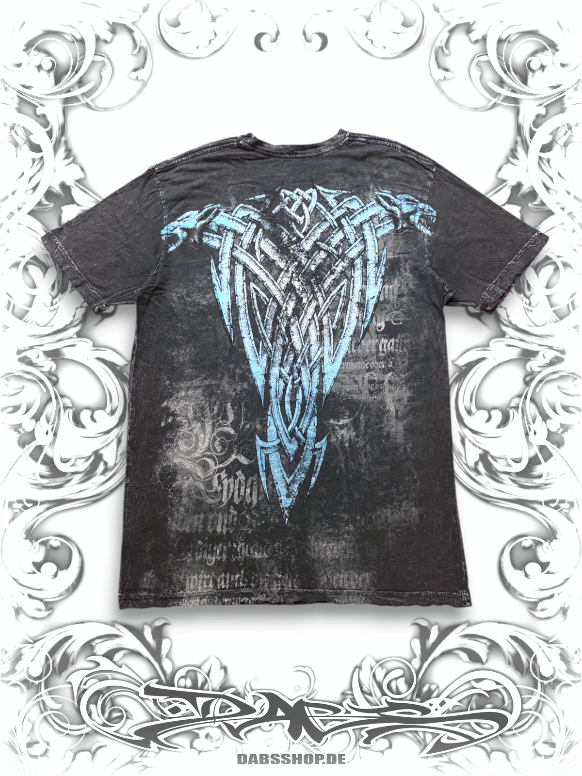 Affliction Tribal Norse Cross Grunge T-Shirt