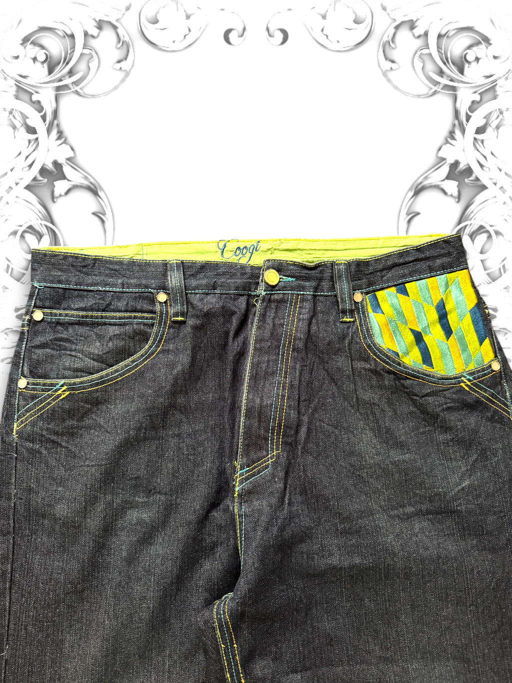 Coogi Embroidered Premium Baggy Pants