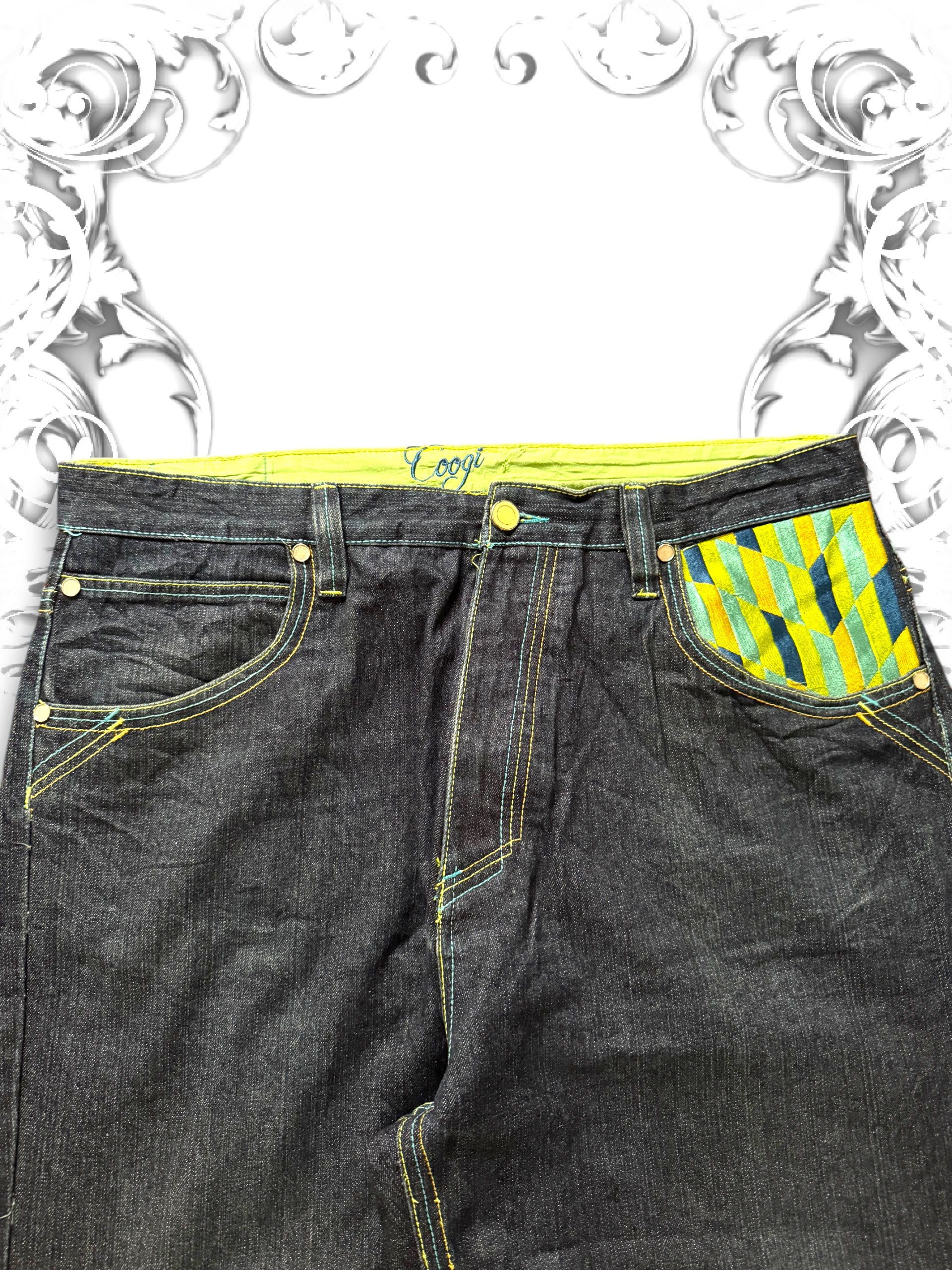 Coogi Embroidered Premium Baggy Pants