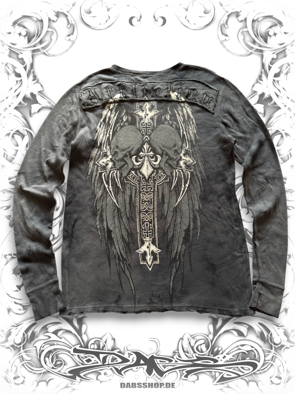 Affliction Longsleeve with Embroidered Back Patch