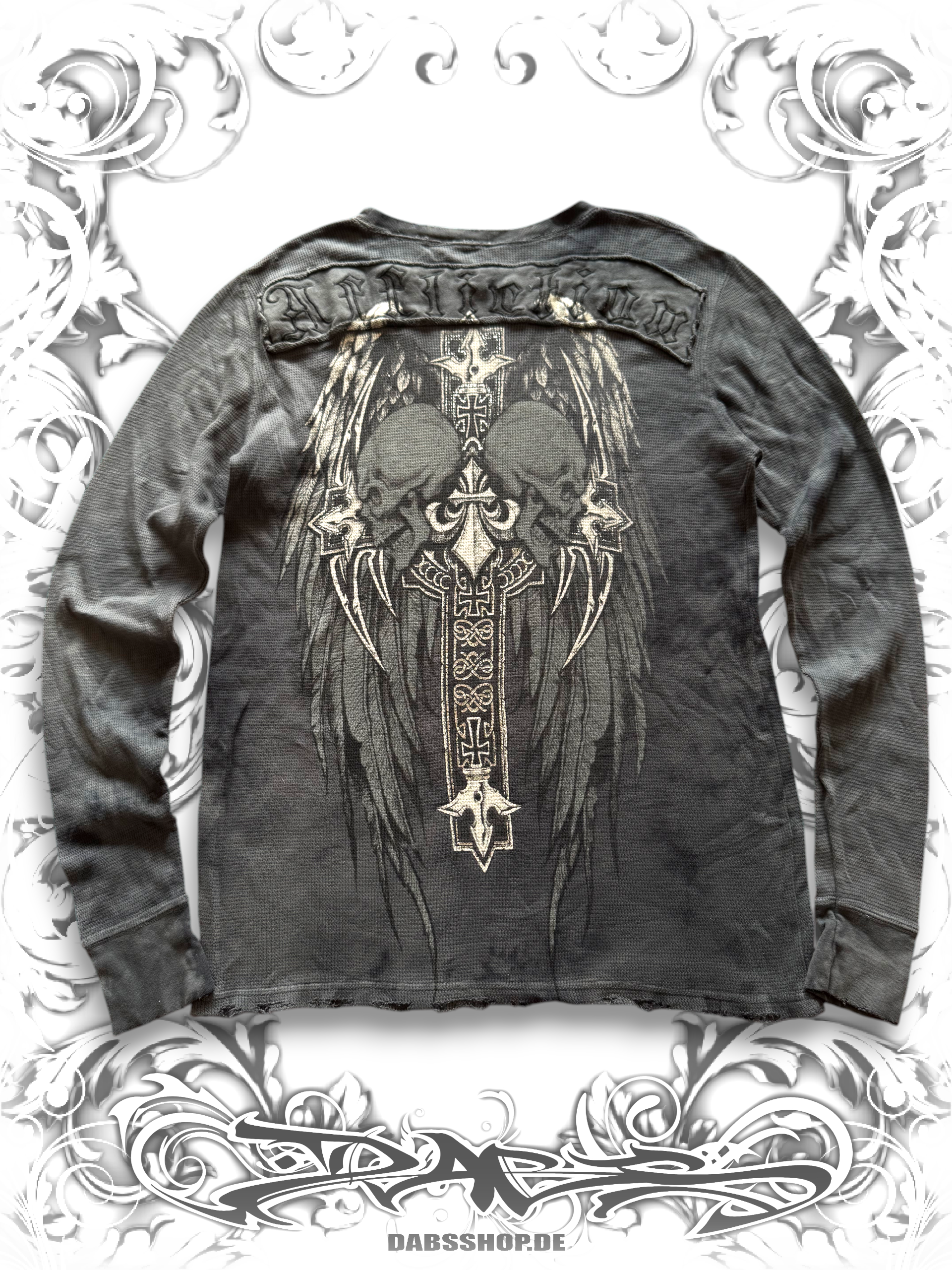 Affliction Longsleeve with Embroidered Back Patch