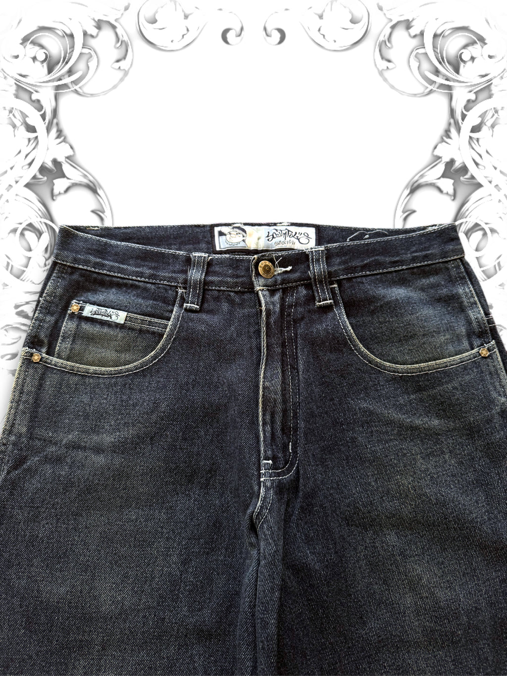Southpole Bboy Hip Hop Baggy Denim Blue Washing