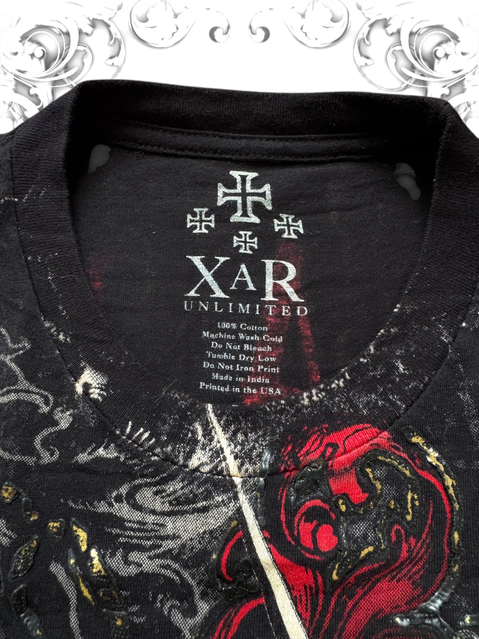 Xzavier Pierced Heart 2000s AOP T-Shirt