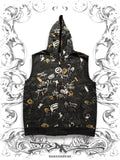 Ecko Unltd. Graffiti Pattern Hooded Vest
