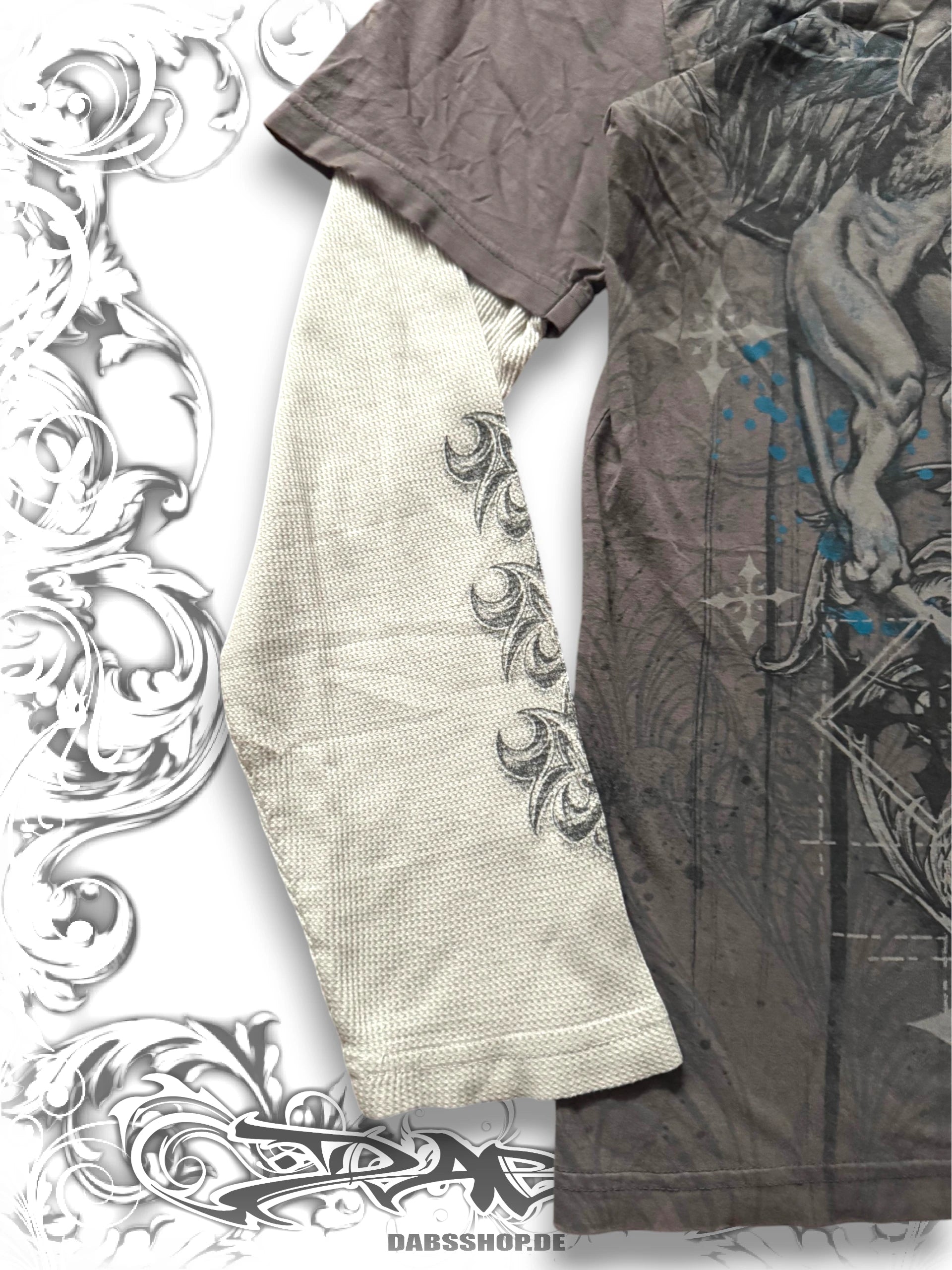 MMA Elite 2000s Heraldic Eagle Layered Longsleeve