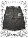 Southpole Black Tab Embroidered Logo Vintage Jorts