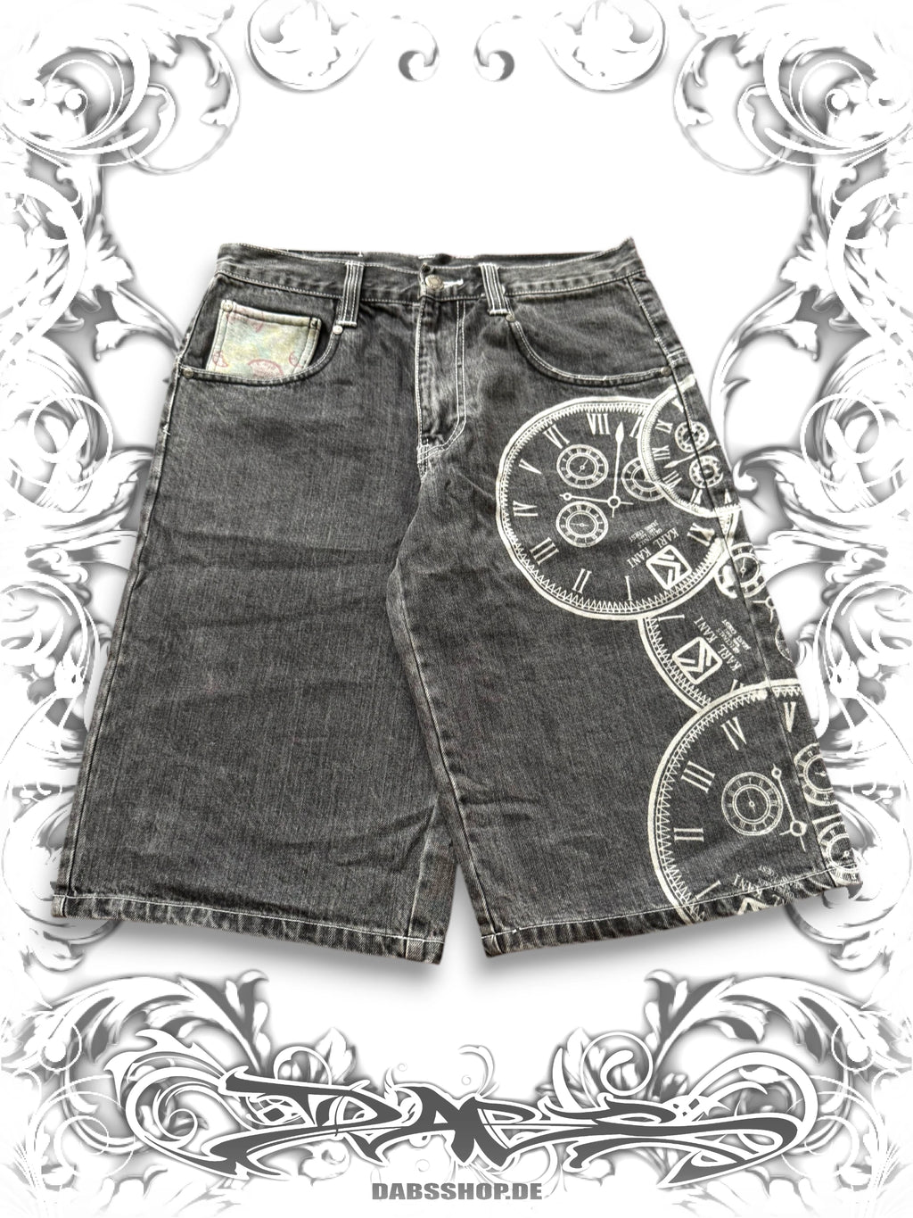 Karl Kani Clockwork Hip Hop Baggy Jorts