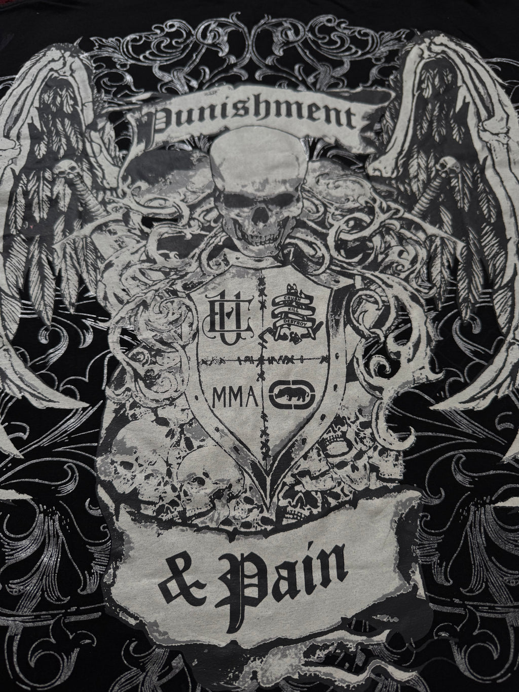 Ecko Unltd. "Punishment and Pain" Grunge T-Shirt
