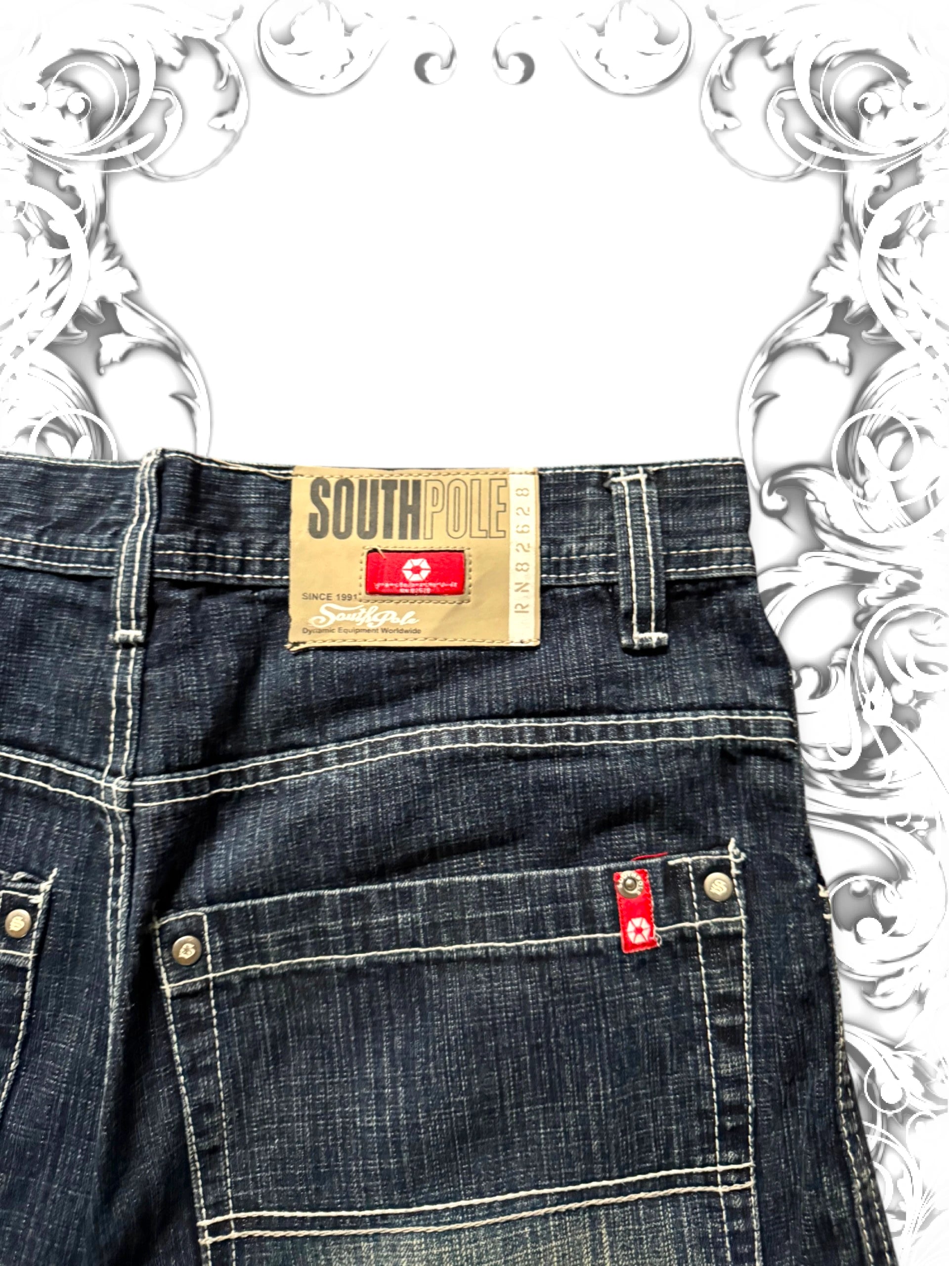 Southpole Red Tab Baggy Jorts