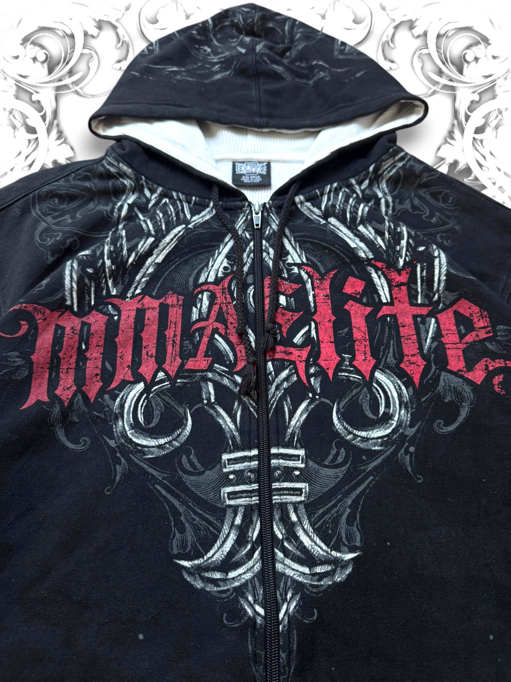 MMA Elite Tribal 2000s Zip Hoodie
