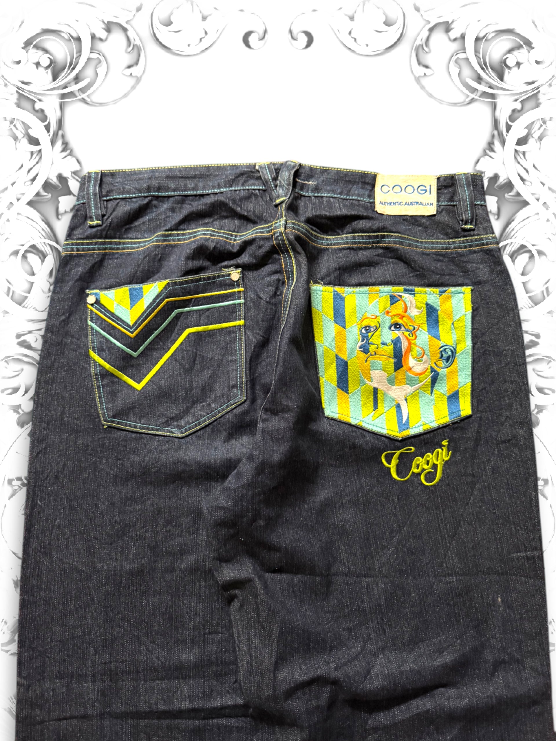 Coogi Embroidered Premium Baggy Pants