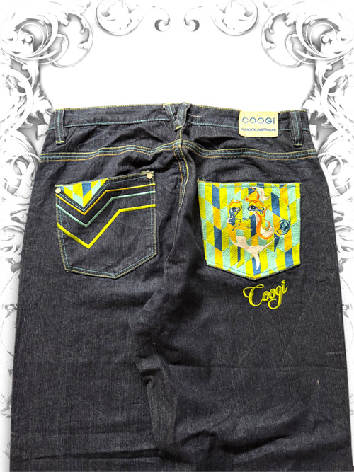 Coogi Embroidered Premium Baggy Pants