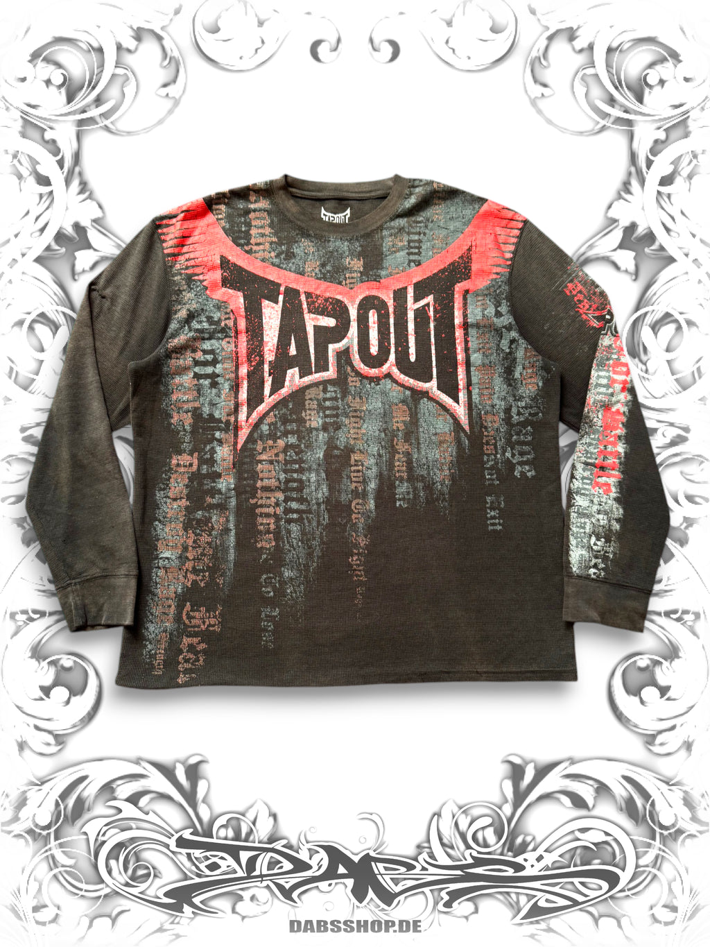 Tapout Grunge Typography Print Longsleeve