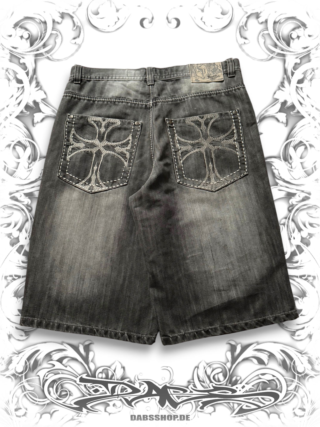 Southpole Premium Embroidered Cross Jorts