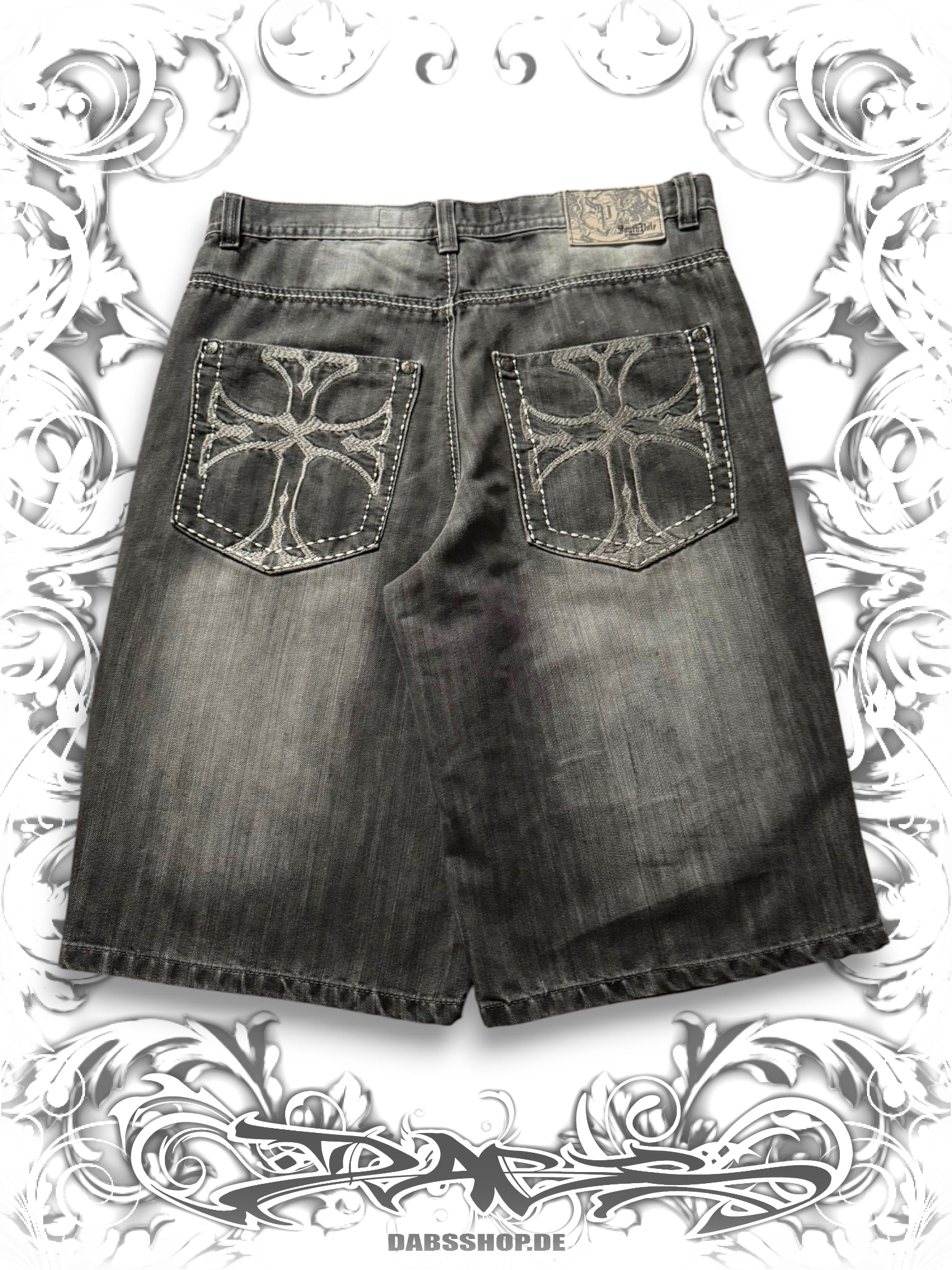 Southpole Premium Embroidered Cross Jorts