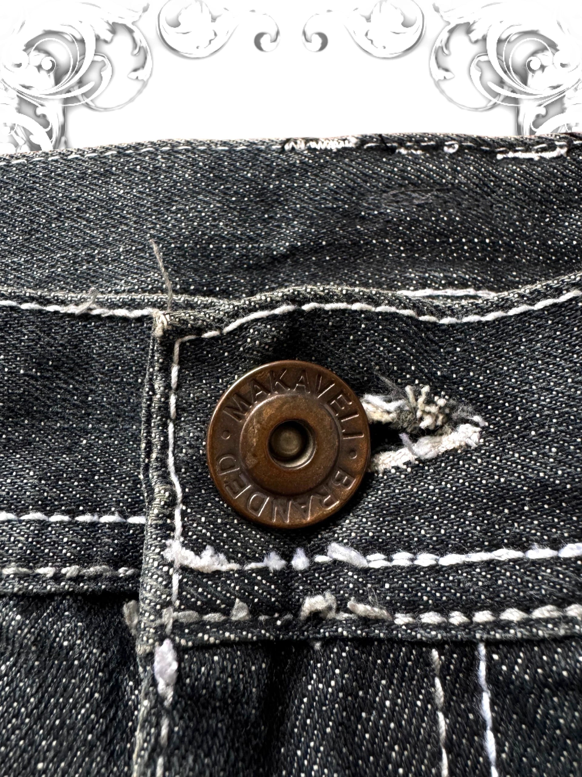 Makaveli Embroidered Hip Hop Baggy Pants