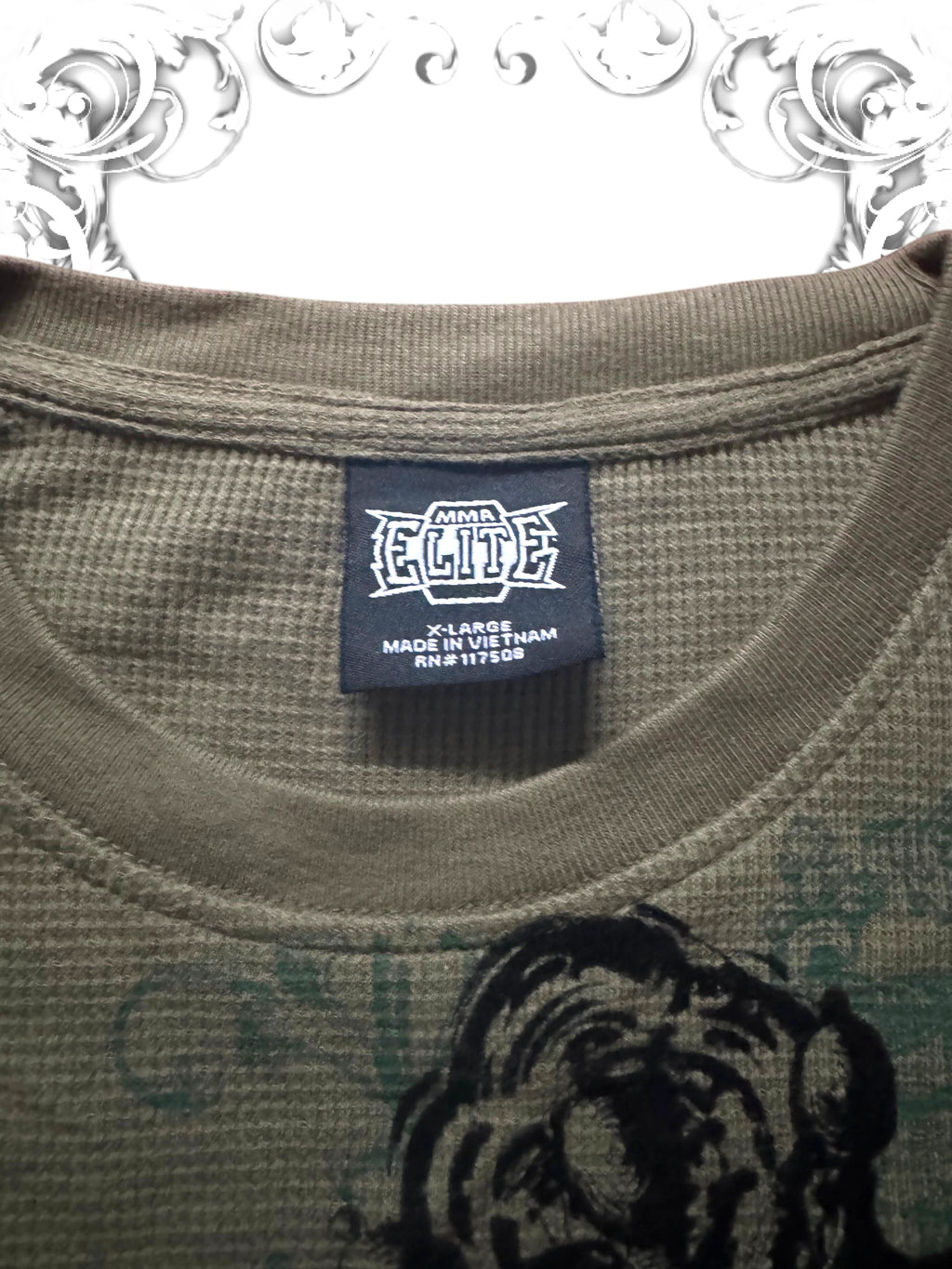 MMA Elite 2000s Khaki Cross Longsleeve