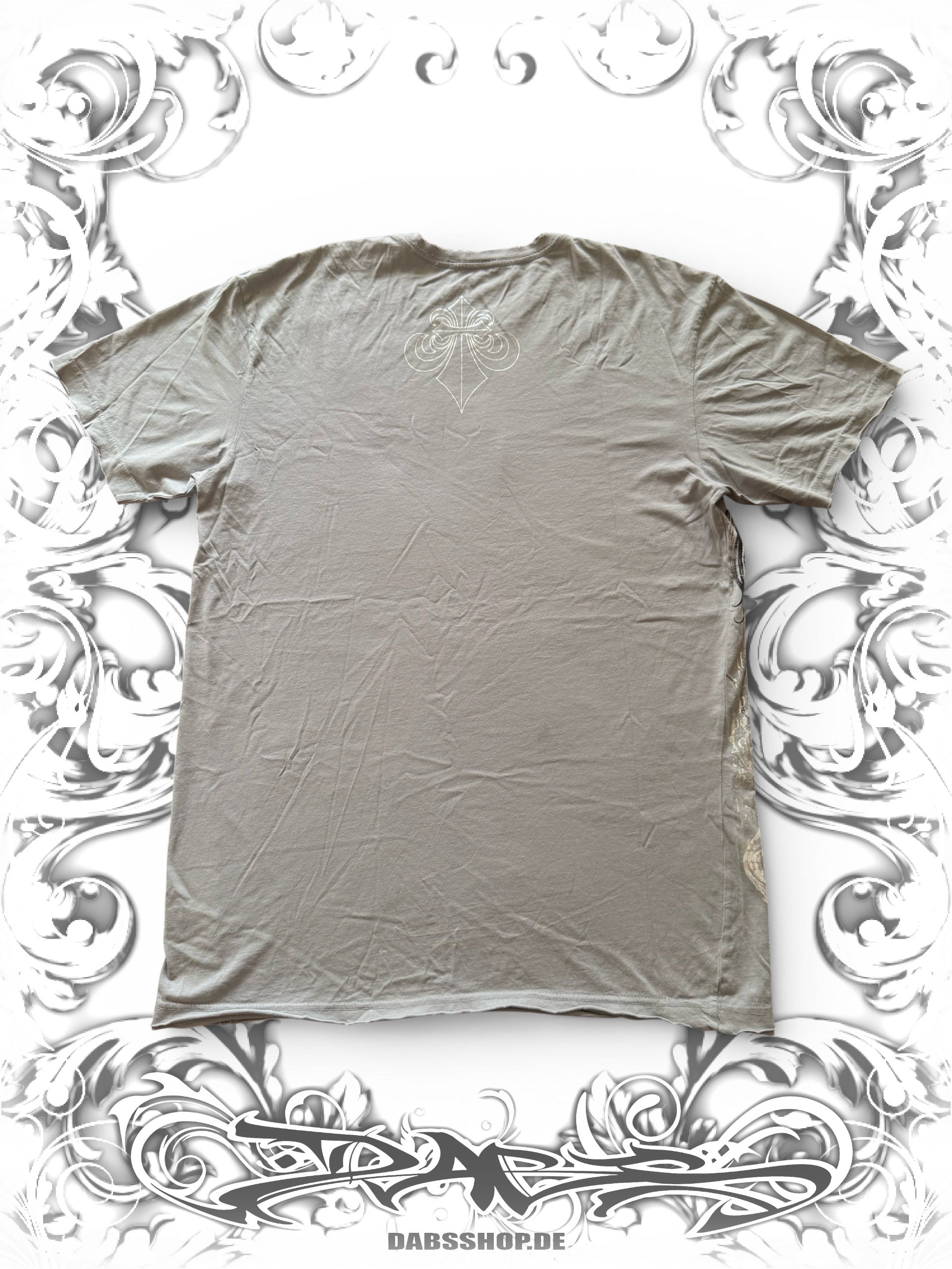 Affliction Embellished Angel Shirt with Silver Typography