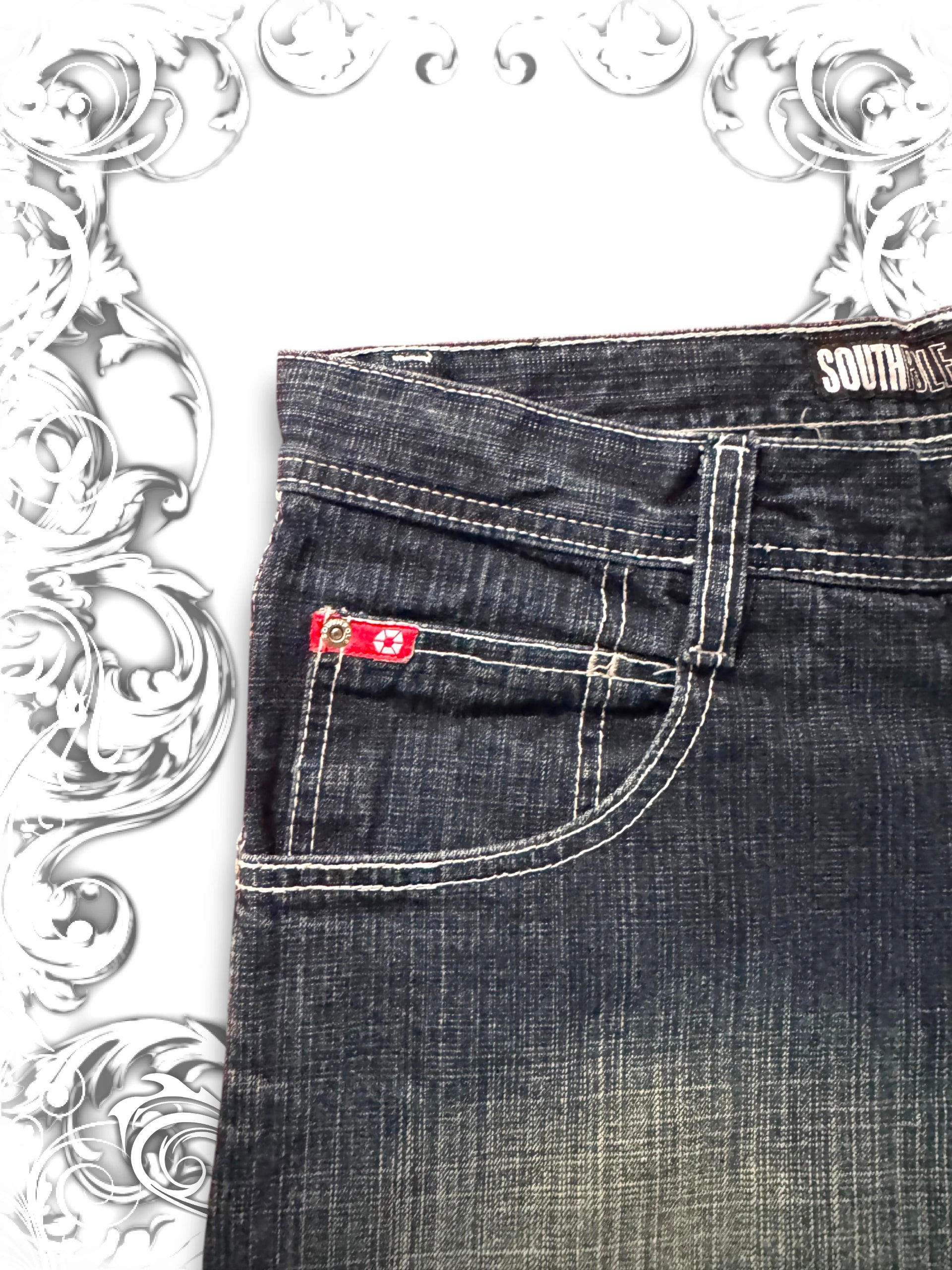 Southpole Red Tab Baggy Jorts