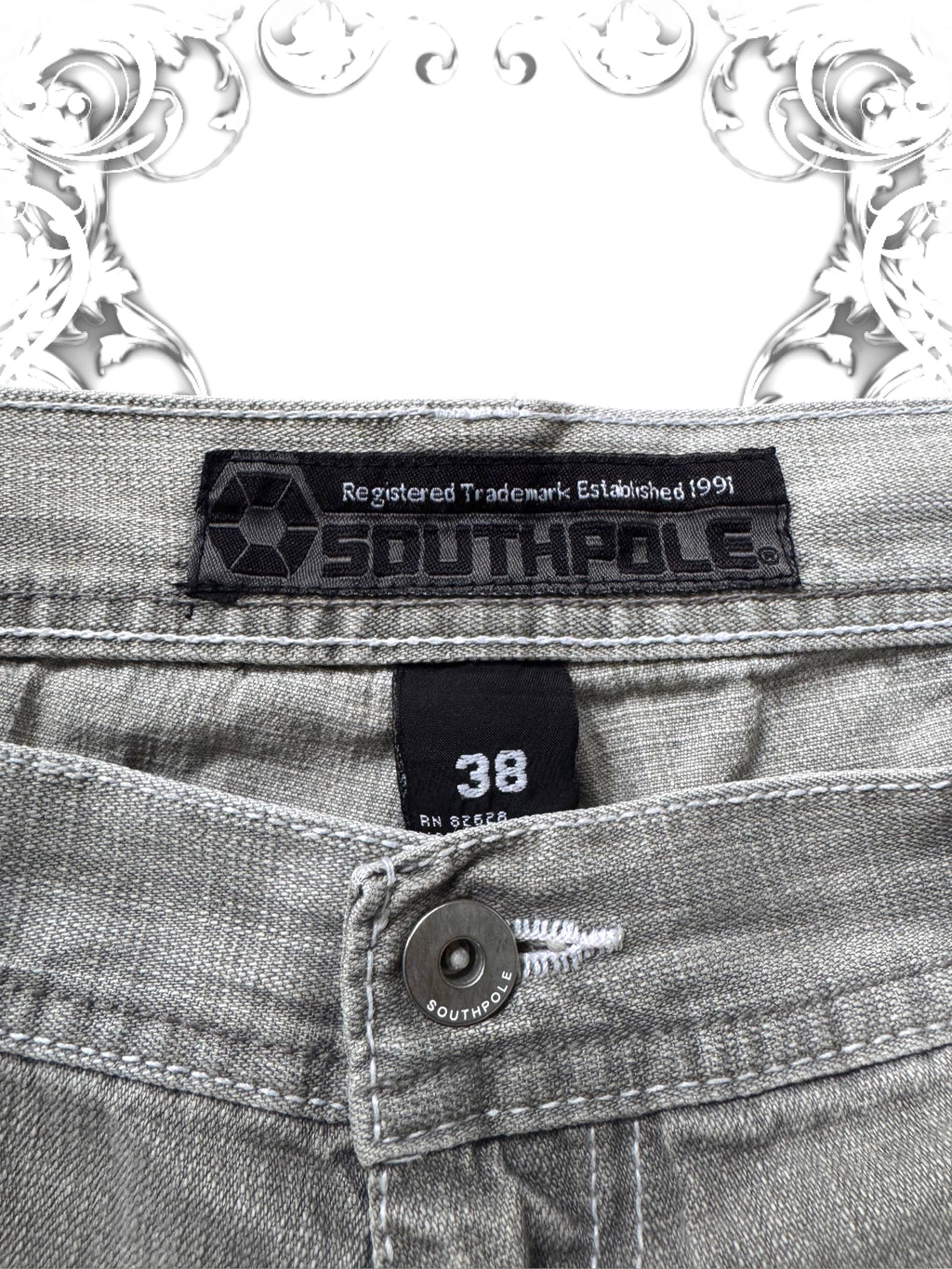 Southpole Navy/Black Tab Baggy Jorts