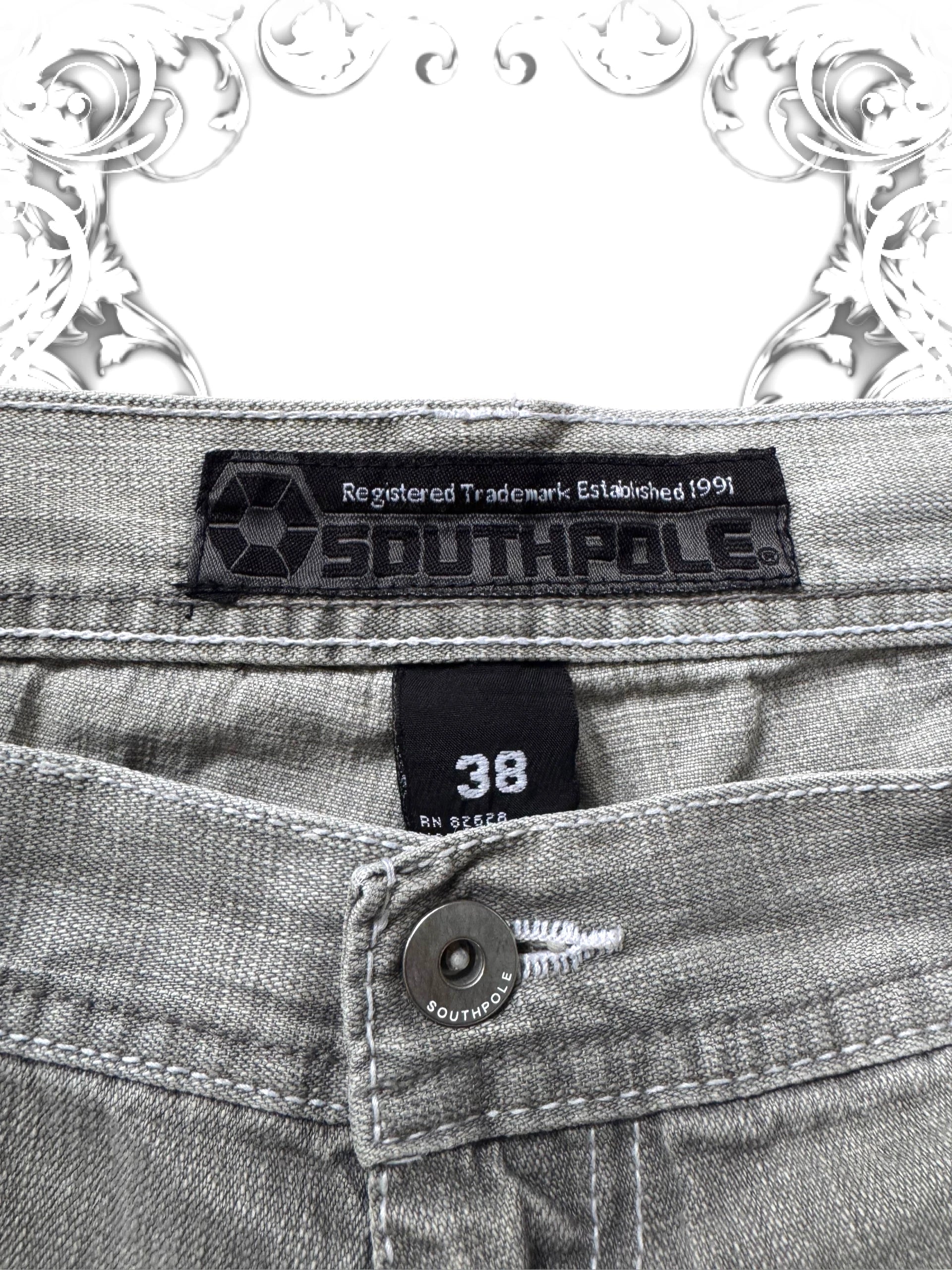 Southpole Navy/Black Tab Baggy Jorts