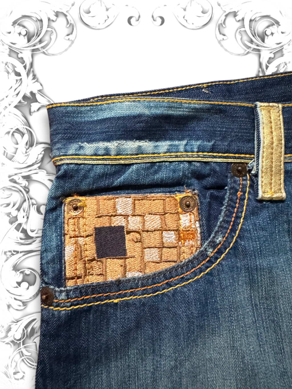 Coogi Golden Label Embroidered Premium Baggy Pants