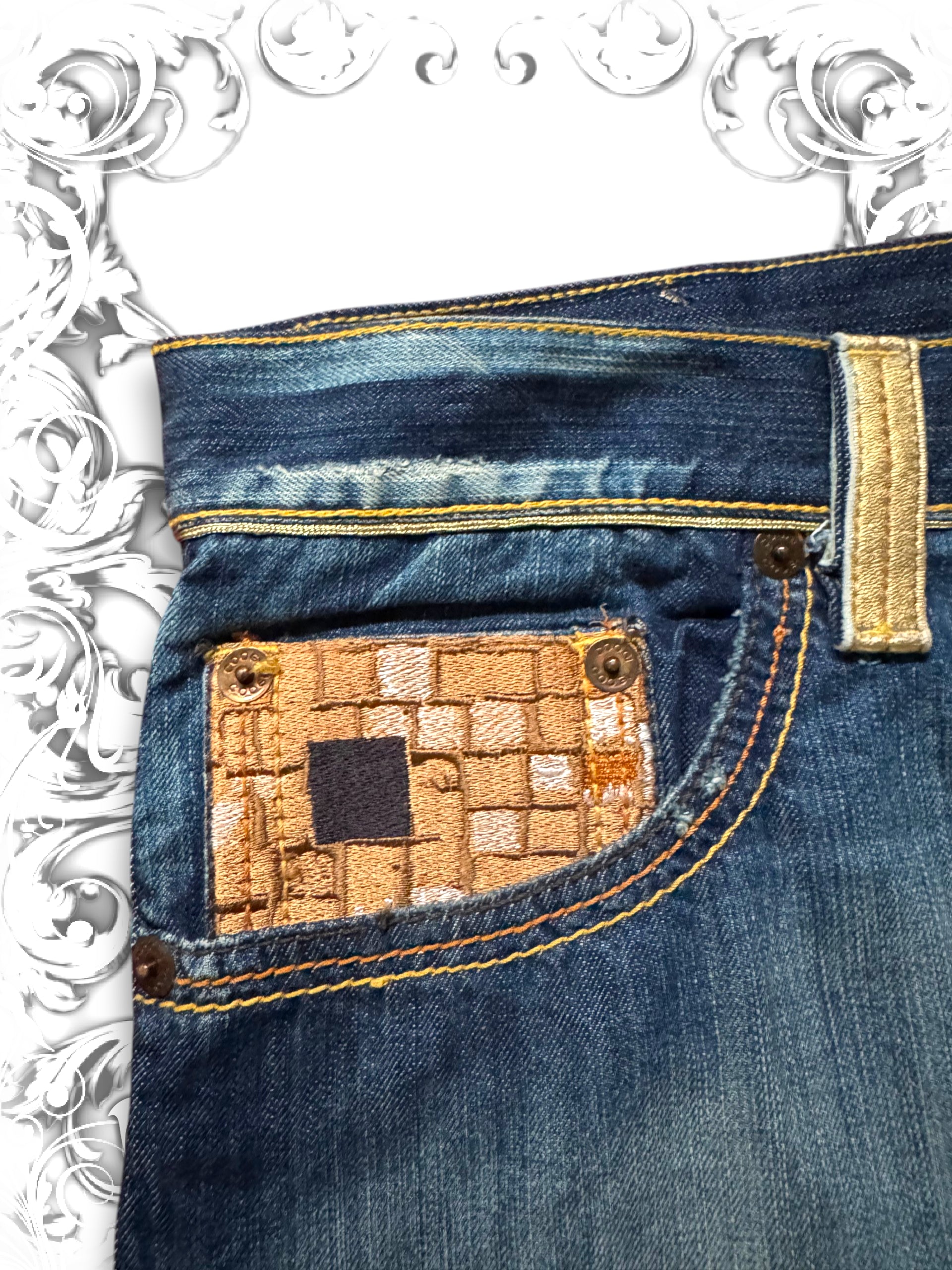 Coogi Golden Label Embroidered Premium Baggy Pants