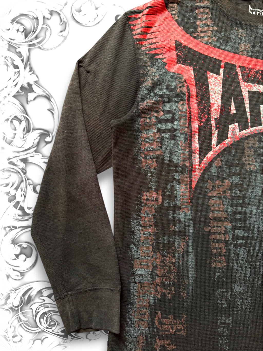 Tapout Grunge Typography Print Longsleeve