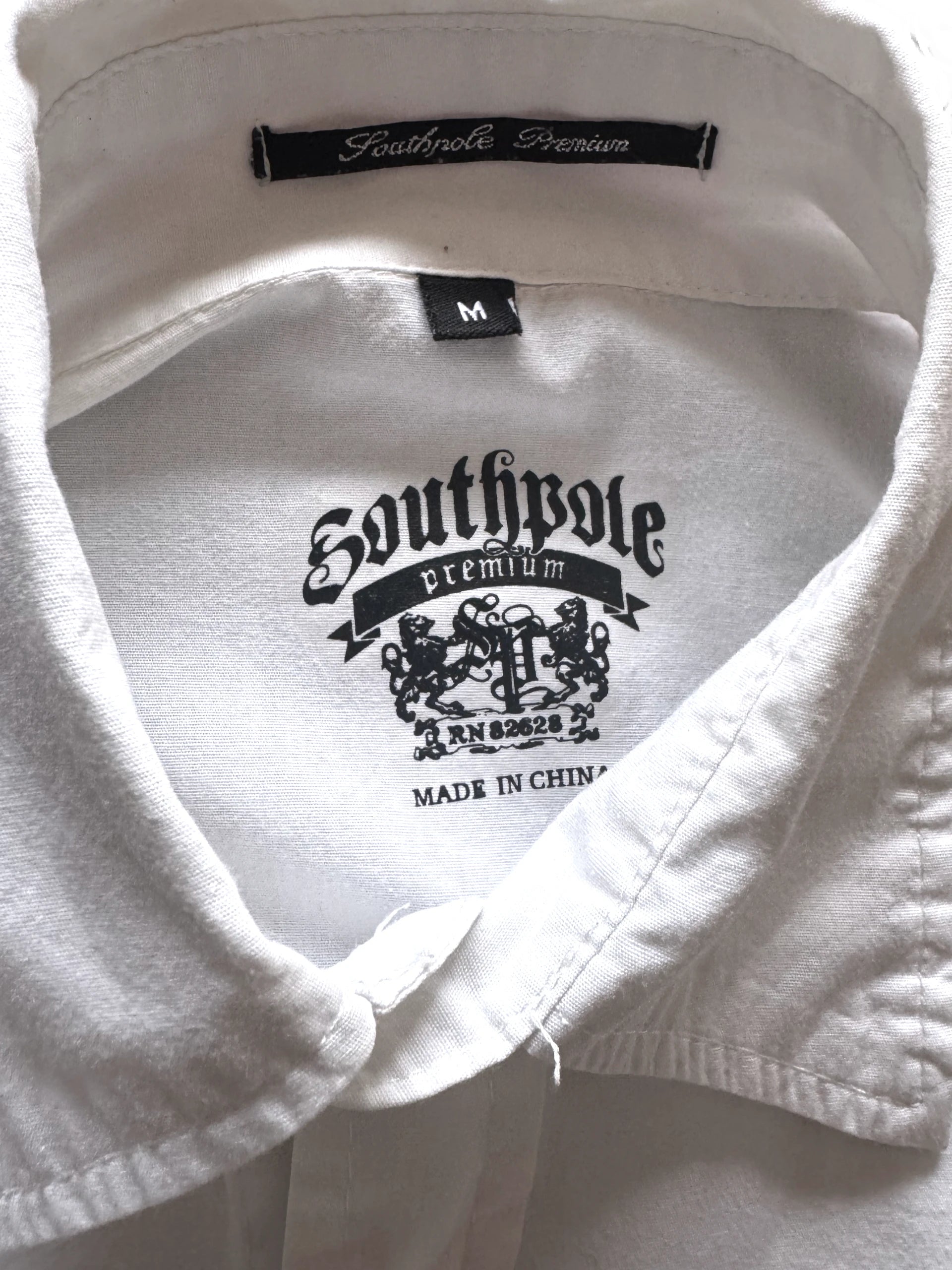 Southpole Premium Buttoned Shirt with Wing Embroidery