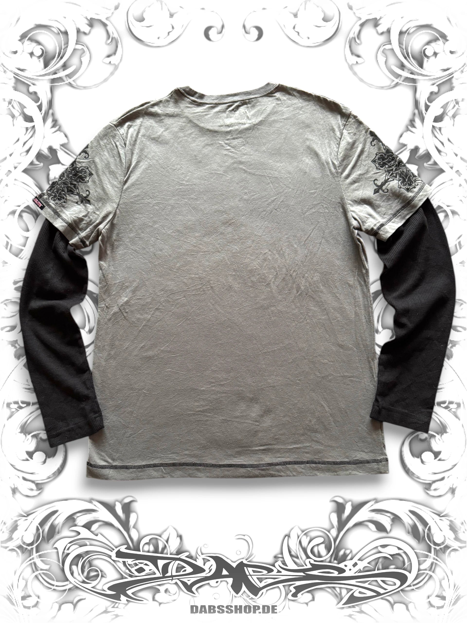 MMA Elite Original UFC Tag Grunge Layered Longsleeve