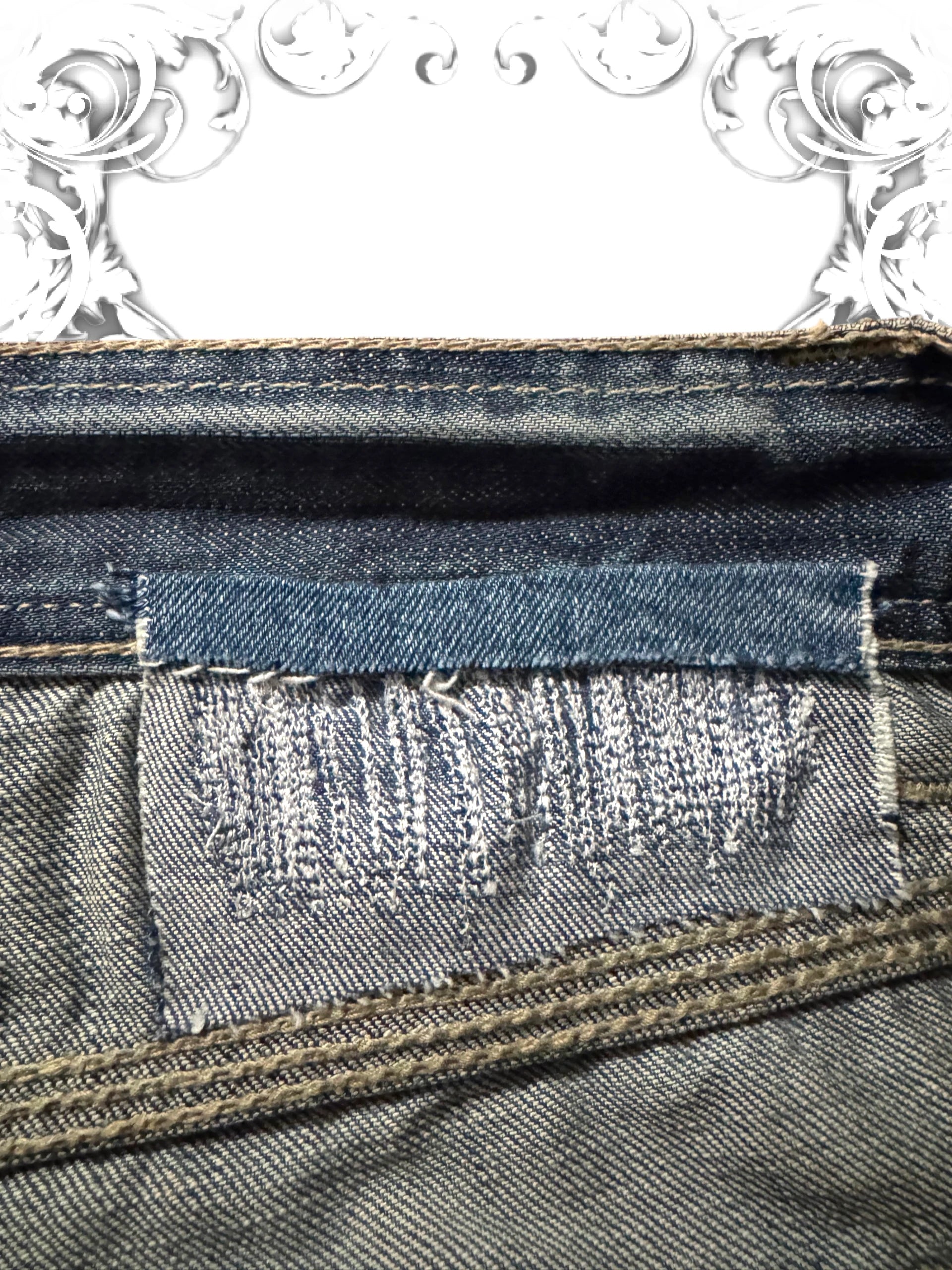 Affliction Distressed 2000s Leather Cross Pants